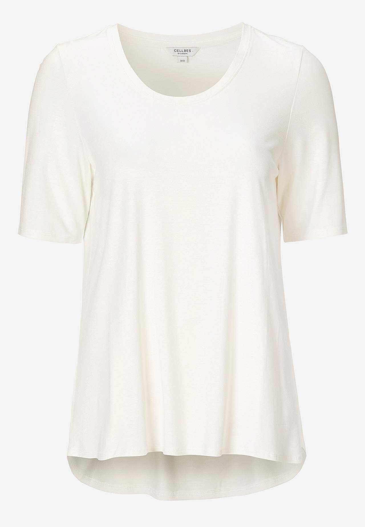 Jersey top with short sleeves