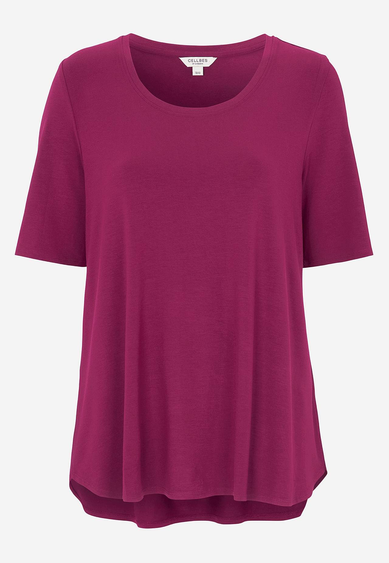 Jersey top with short sleeves