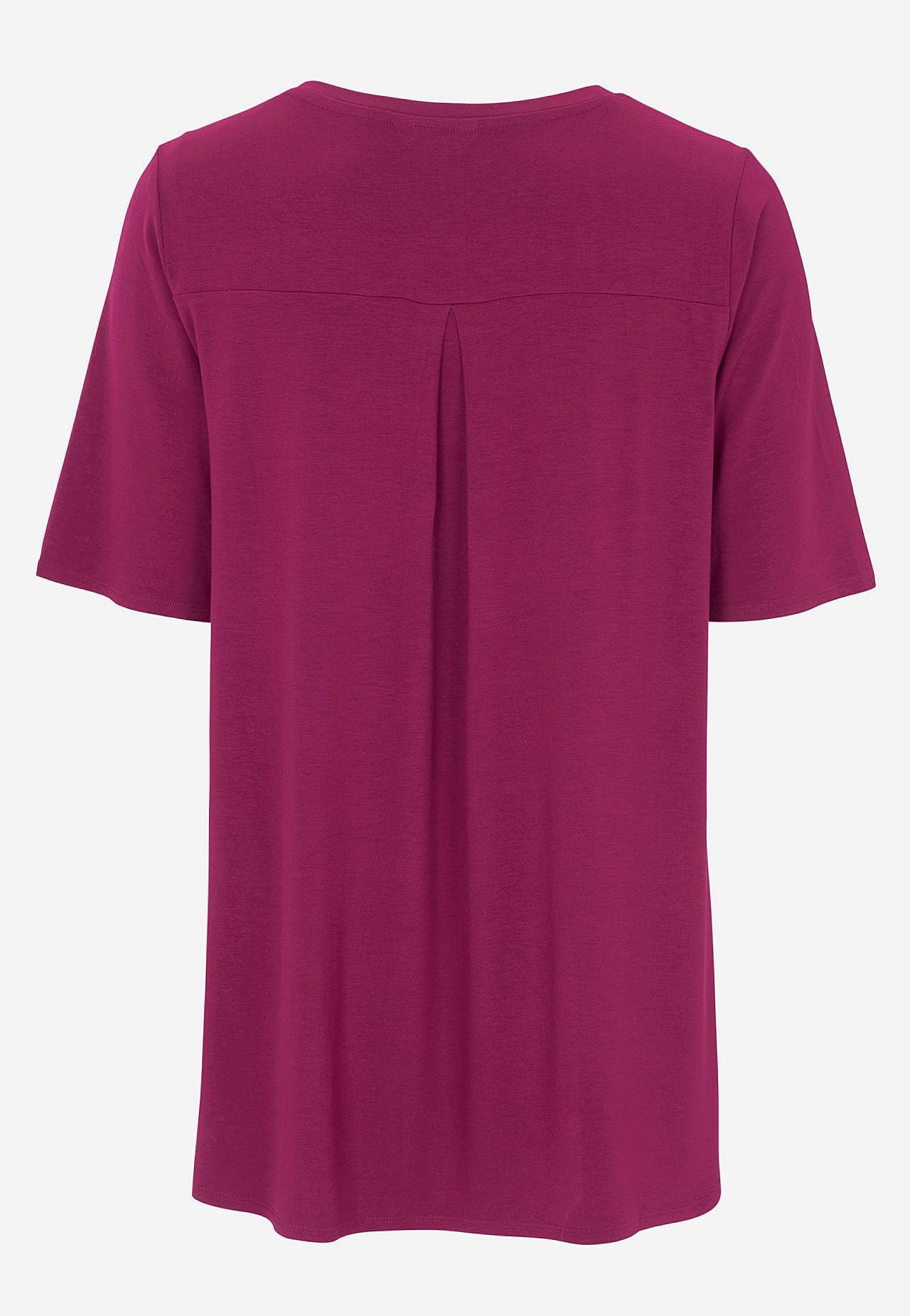 Jersey top with short sleeves