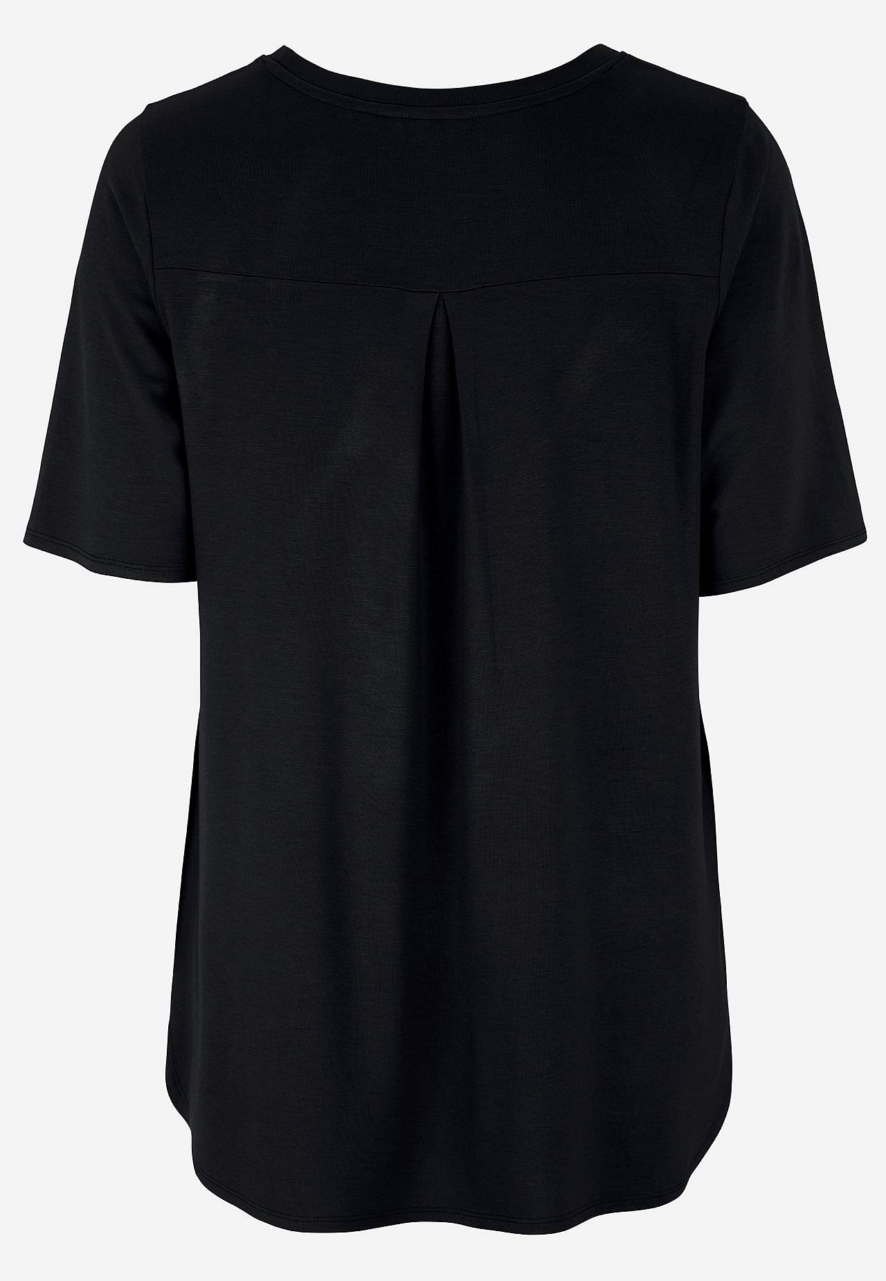 Jersey top with short sleeves