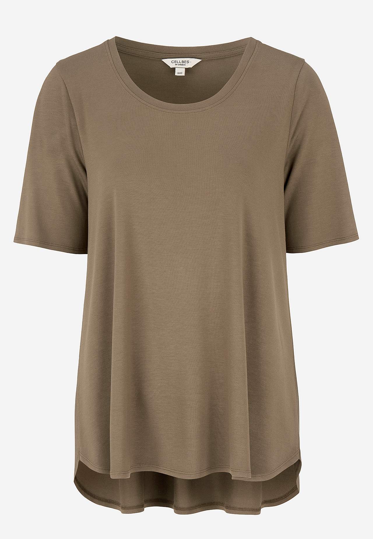Jersey top with short sleeves