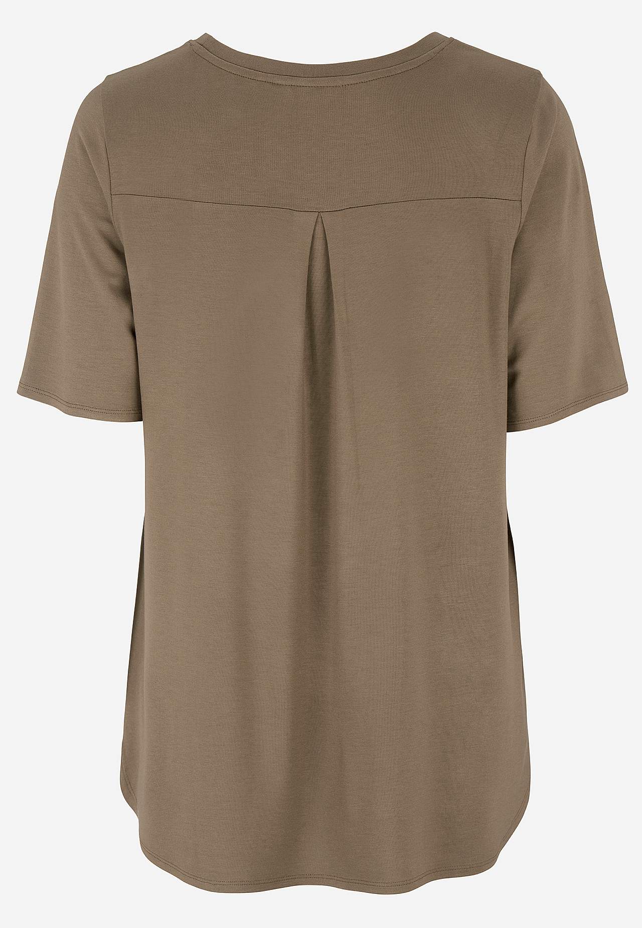 Jersey top with short sleeves