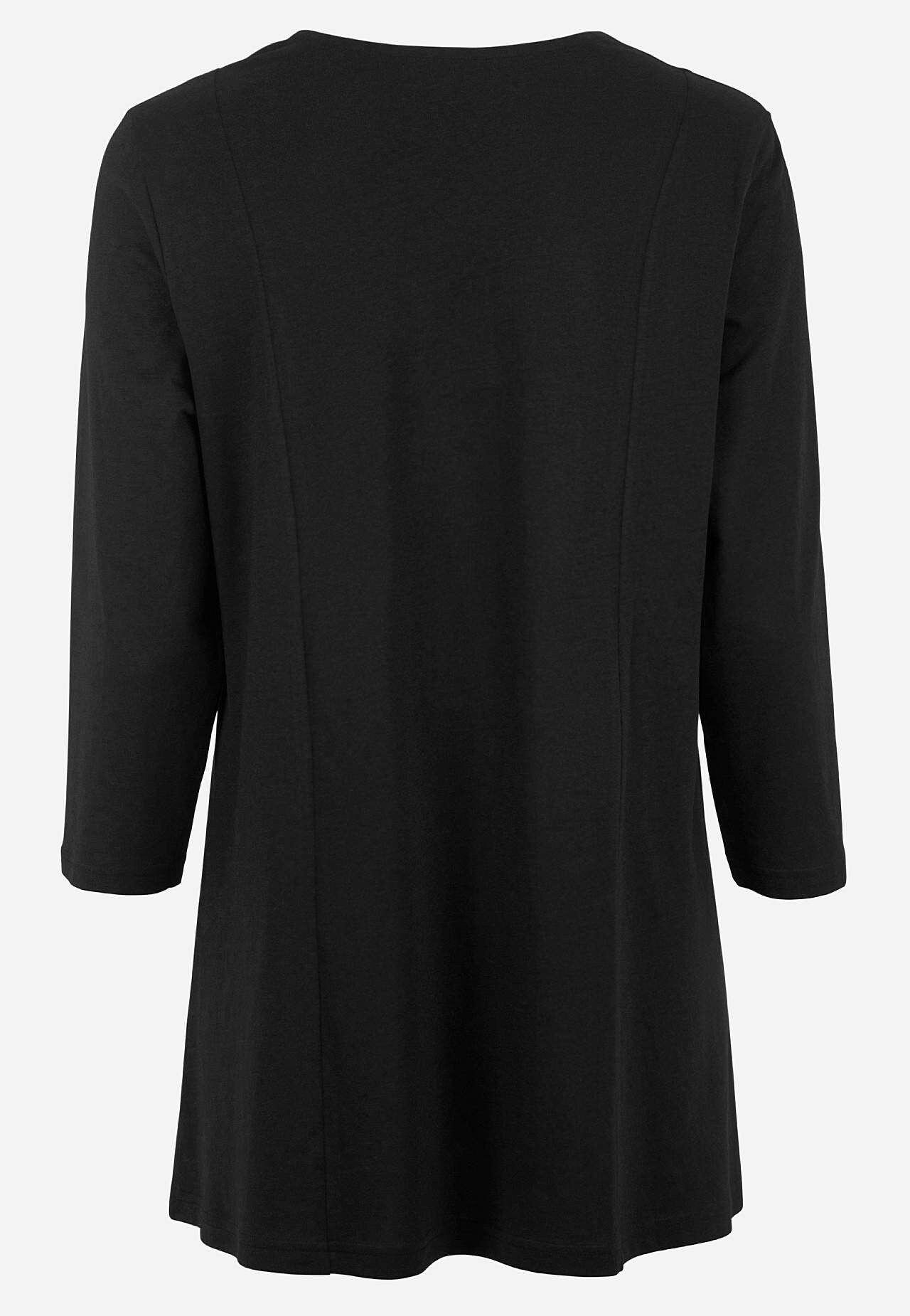 Jersey tuniq with crease detail