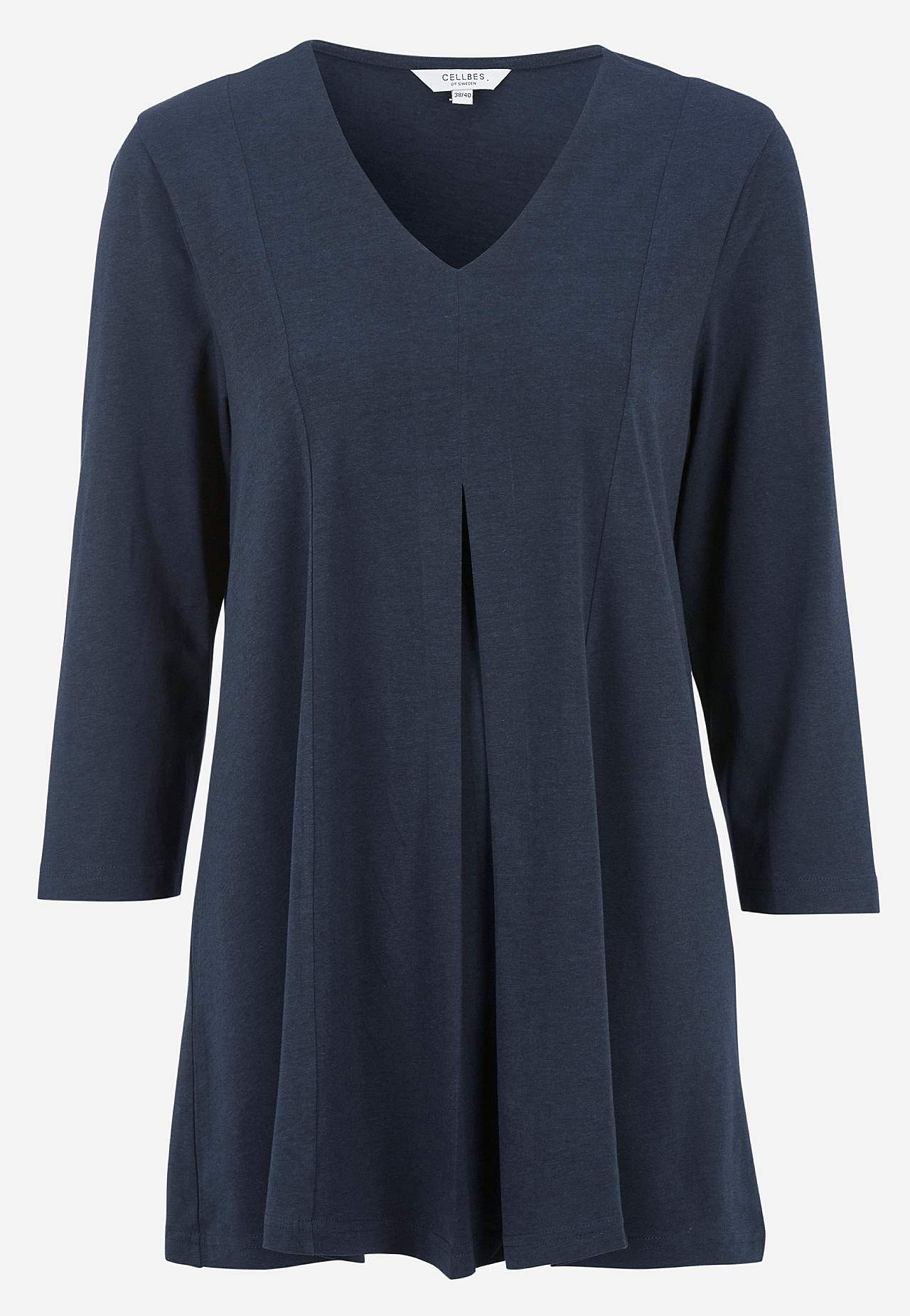 Jersey tuniq with crease detail
