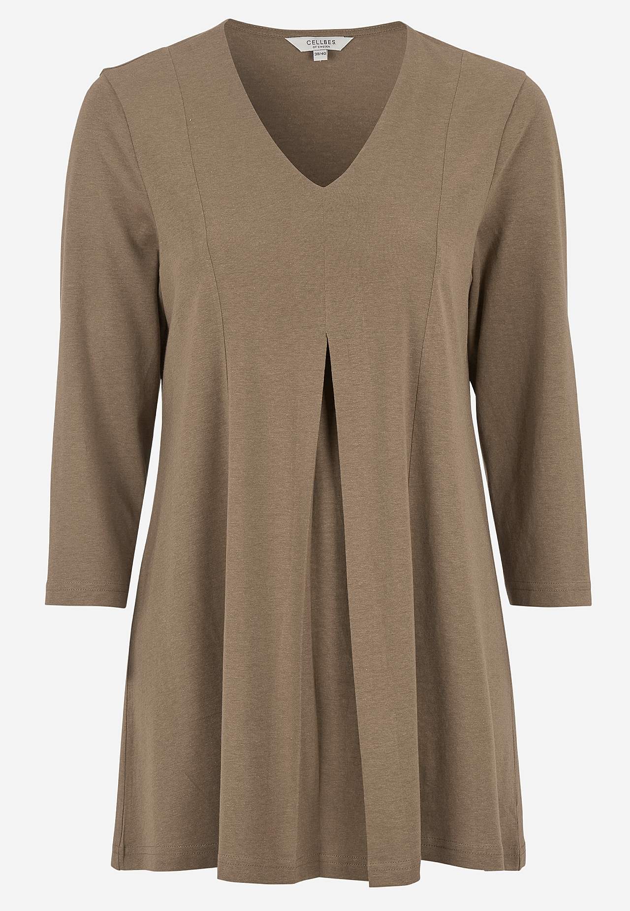 Jersey tuniq with crease detail