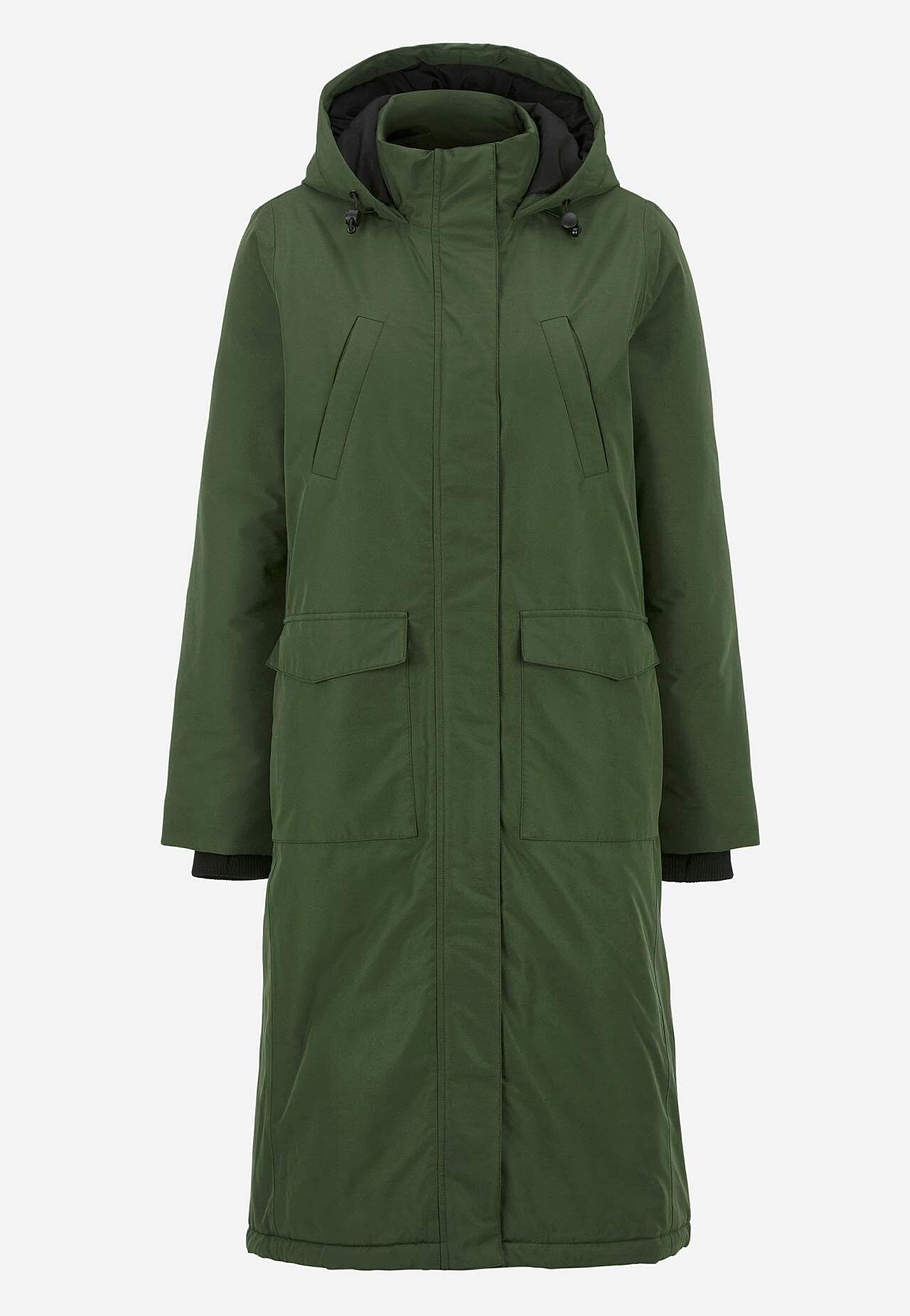 Functional, warm-lined, long parka