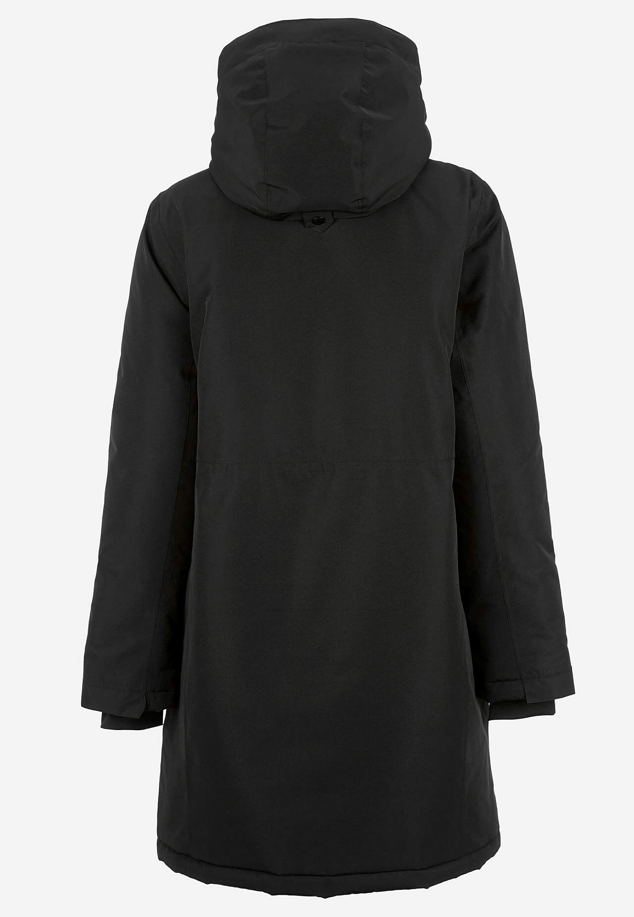 Functional jacket with sewn hood