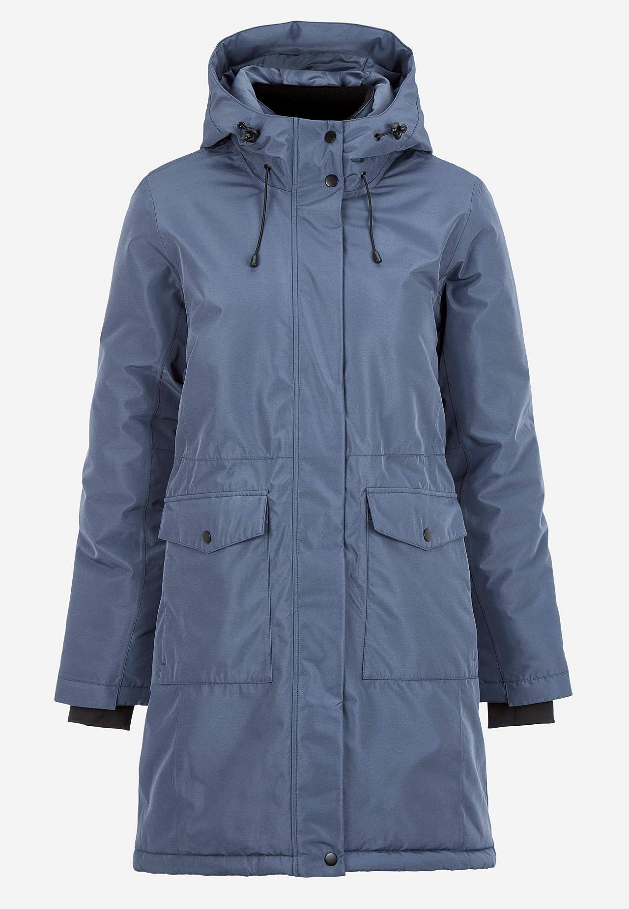 Functional jacket with sewn hood