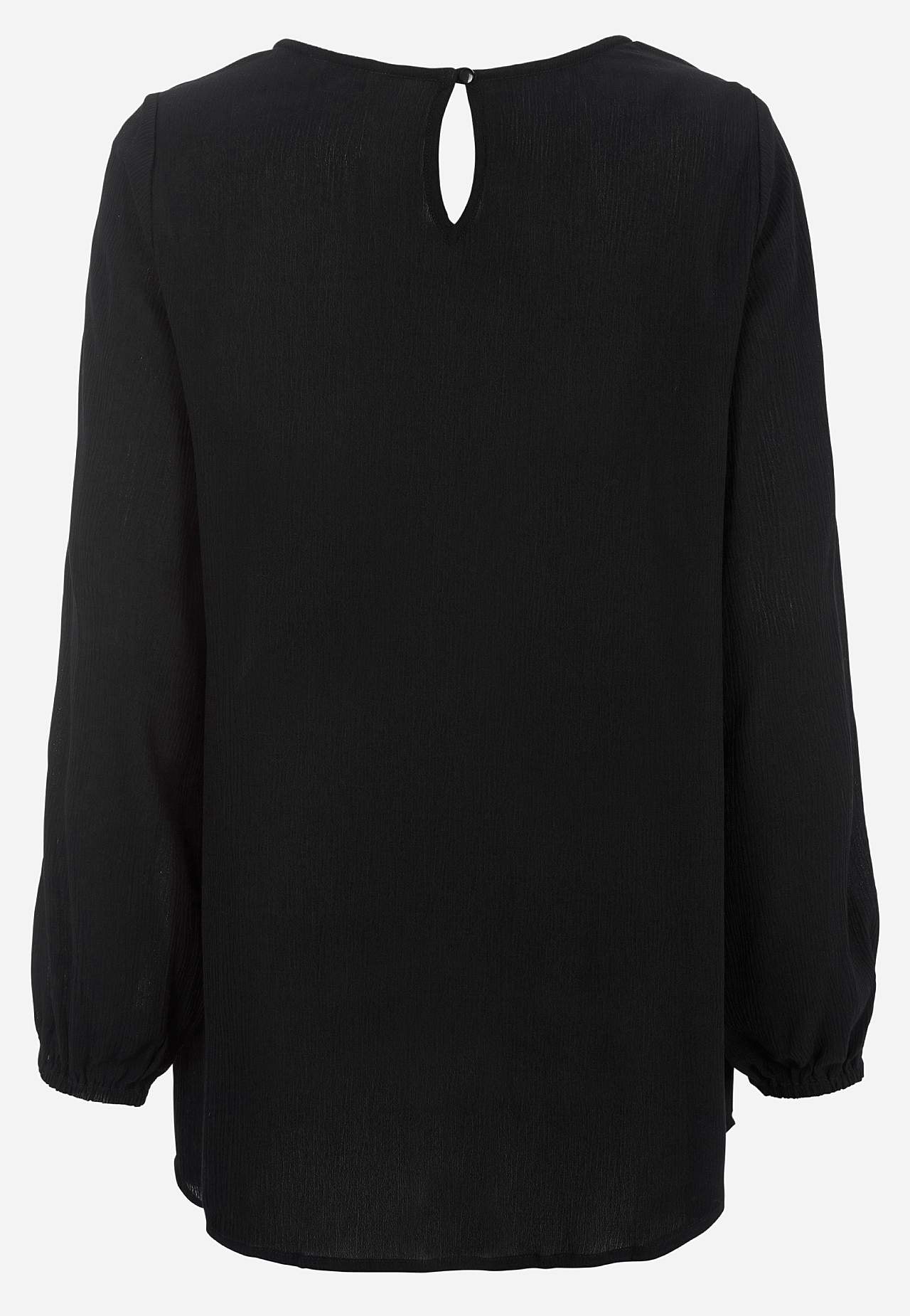 Tunic with textured weave fabric