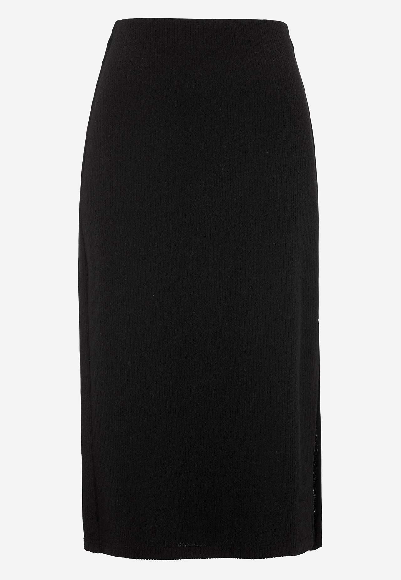 Super soft skirt with slit