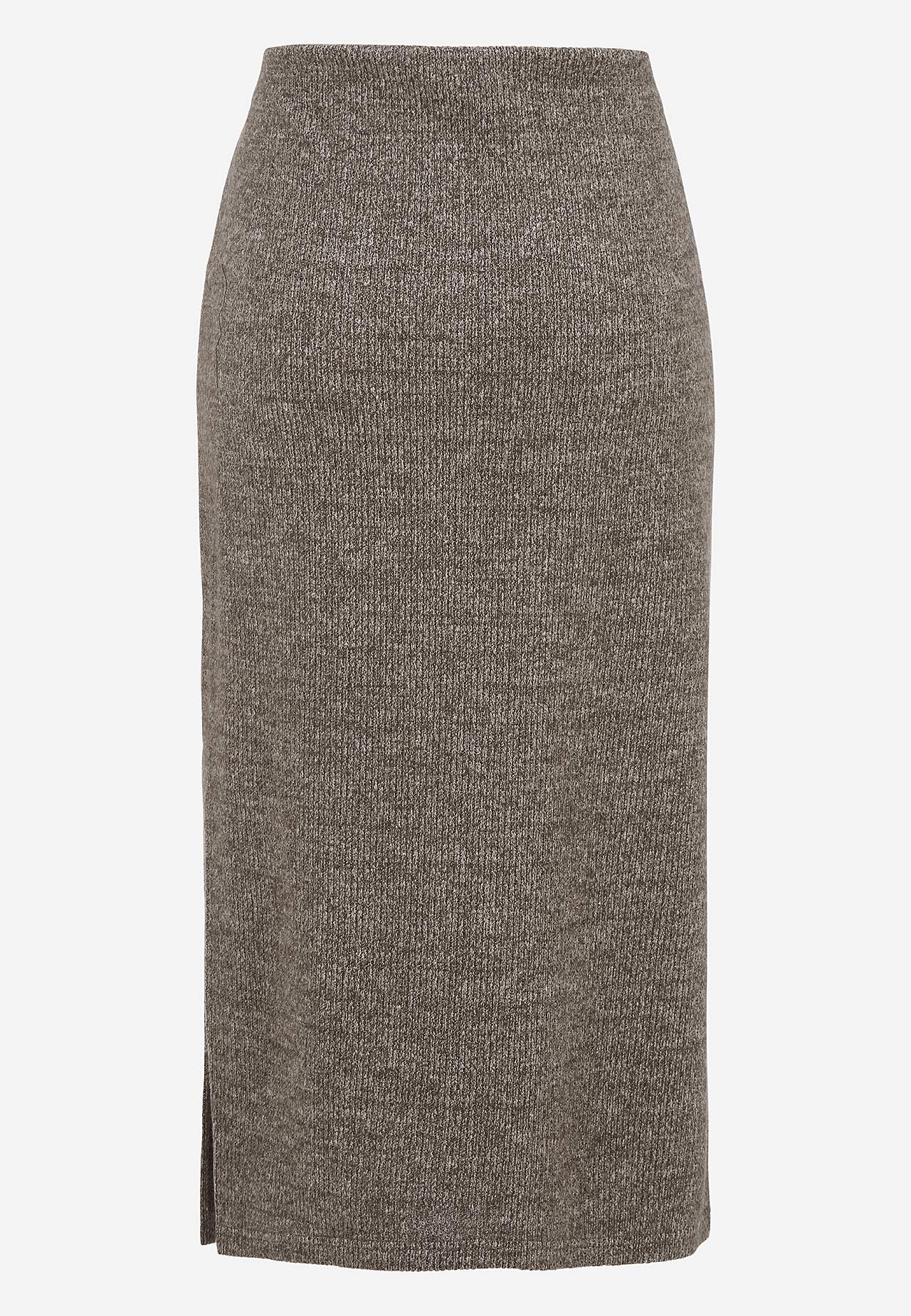Super soft skirt with slit