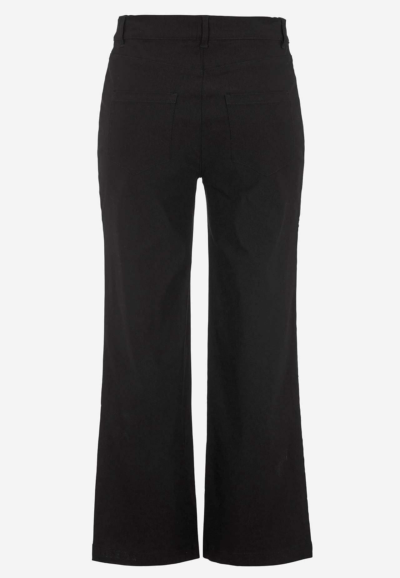 Wide ankle trousers in bengaline