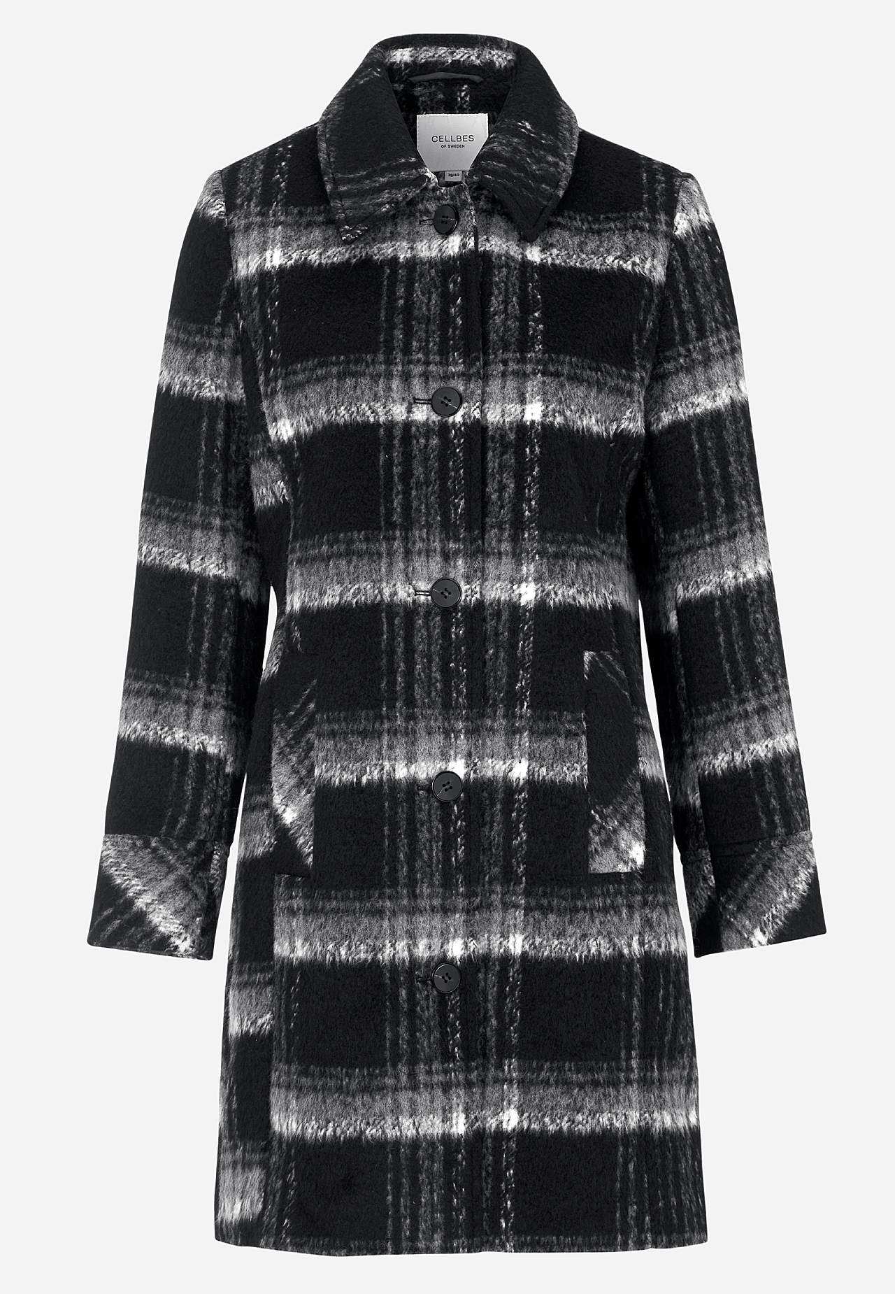 Checked coat