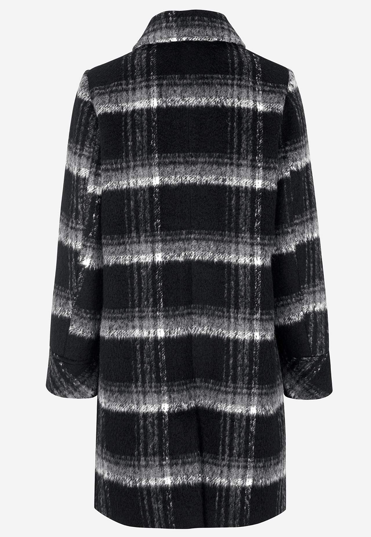 Checked coat