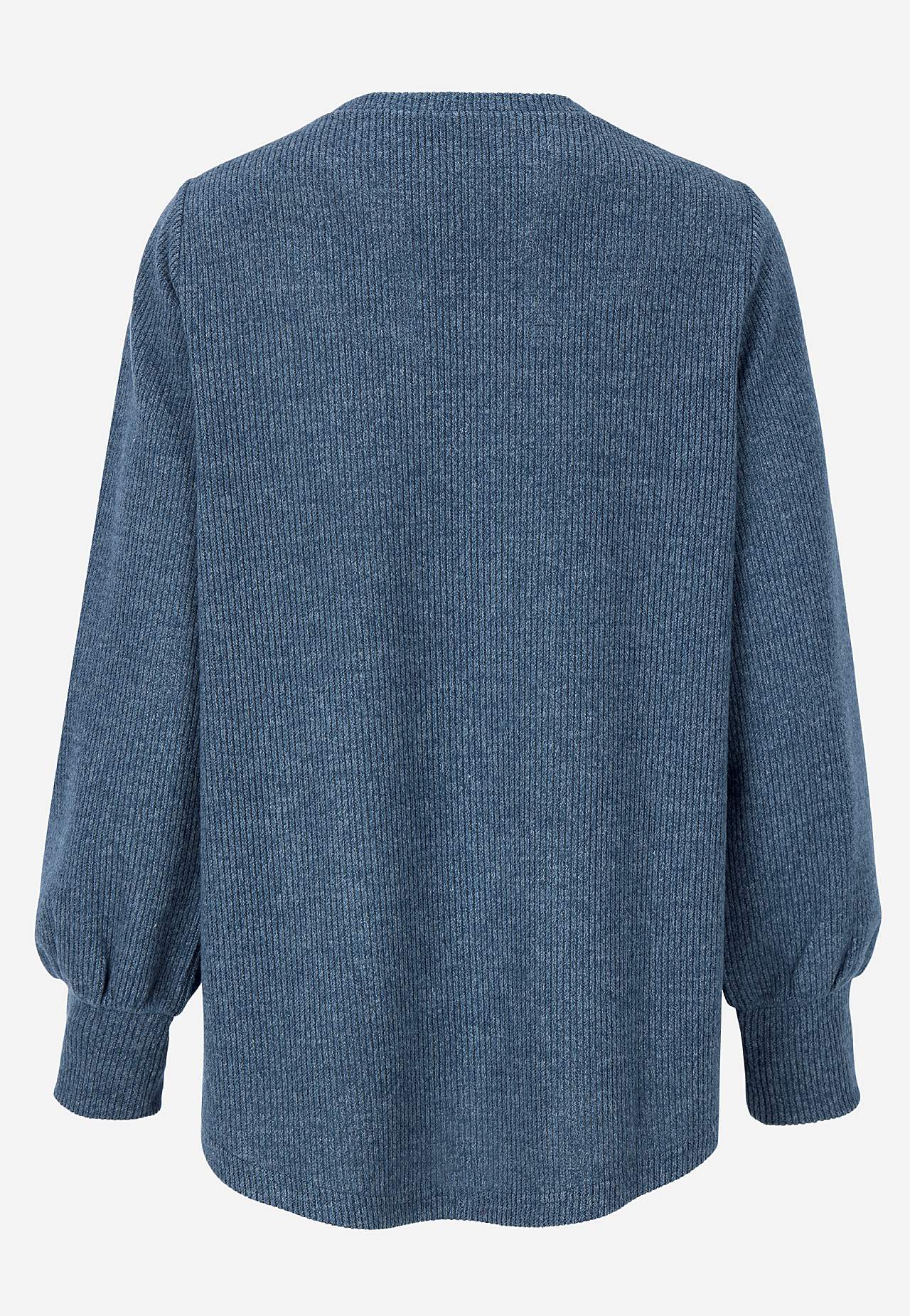 Soft jersey sweater with buttons Beata