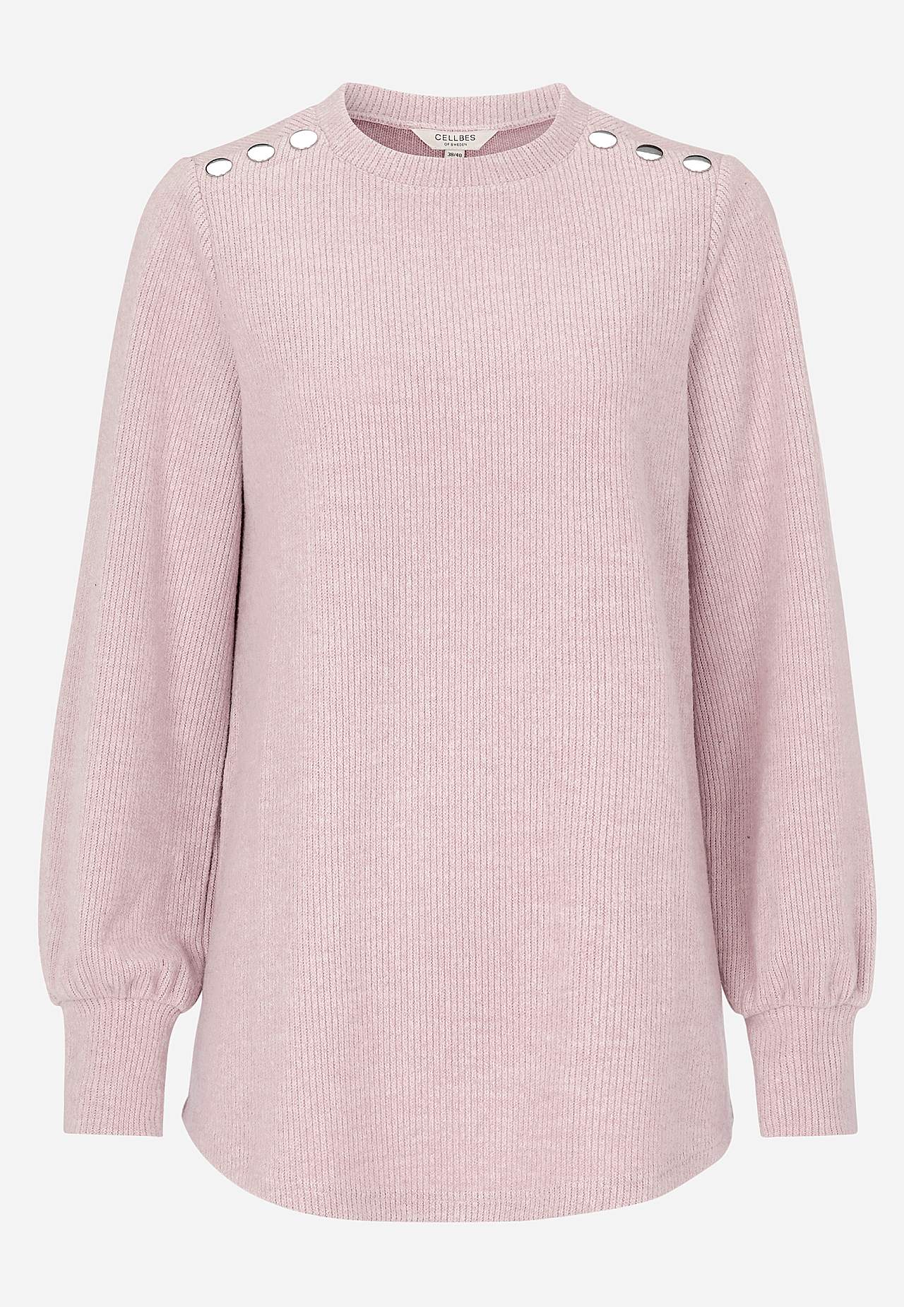 Soft jersey sweater with buttons Beata