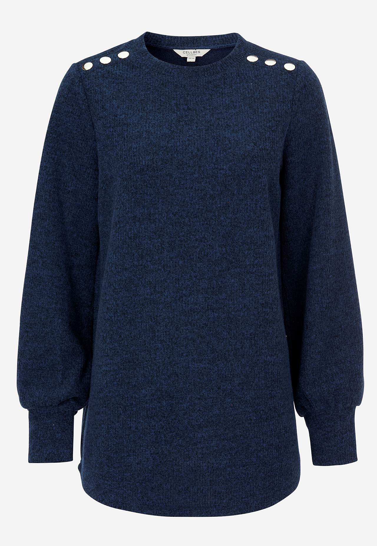 Soft jersey sweater with buttons Beata