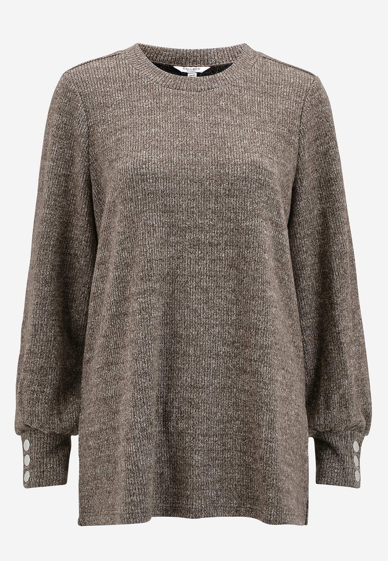 Super soft tunic with melange colours