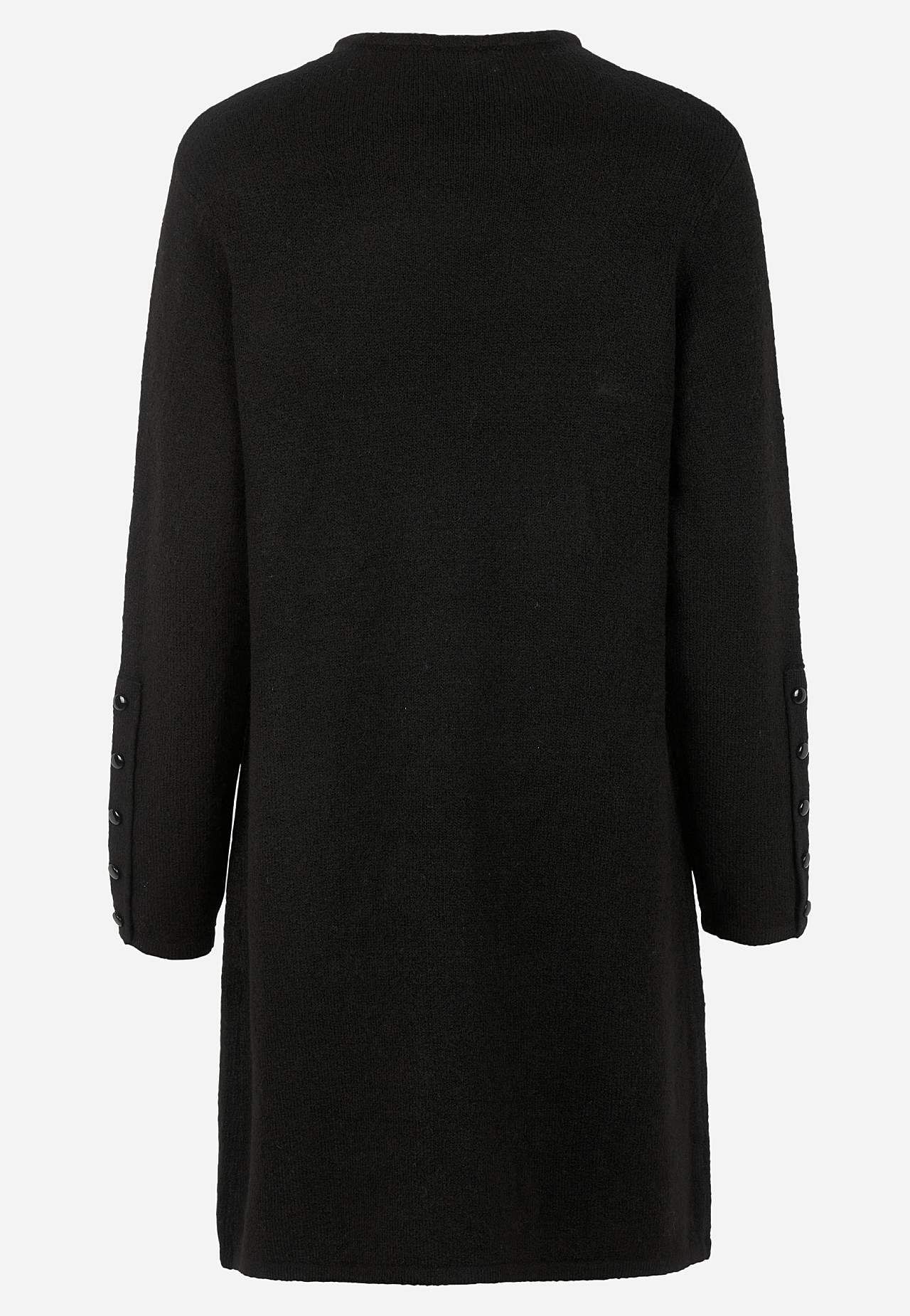 Knitted tunic with vent