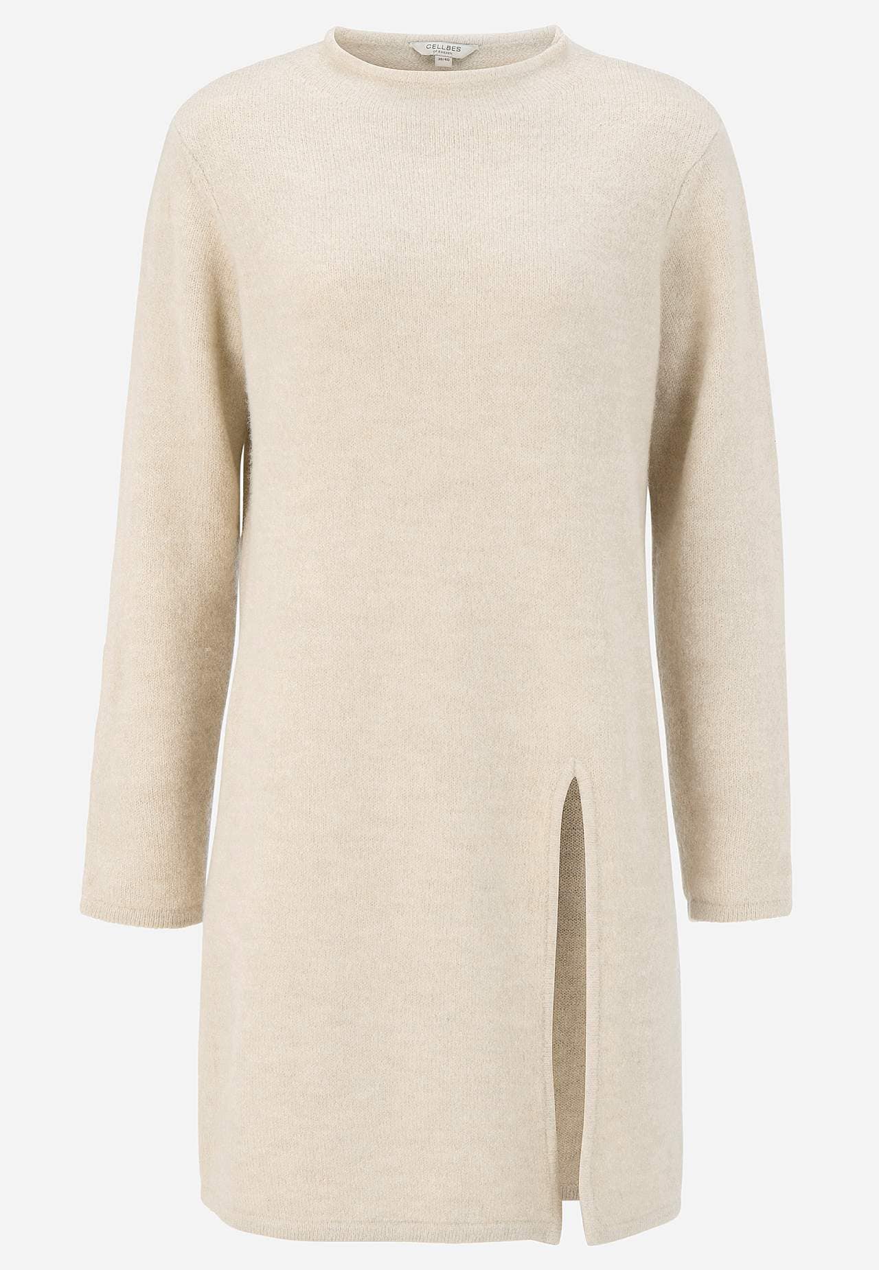 Knitted tunic with vent