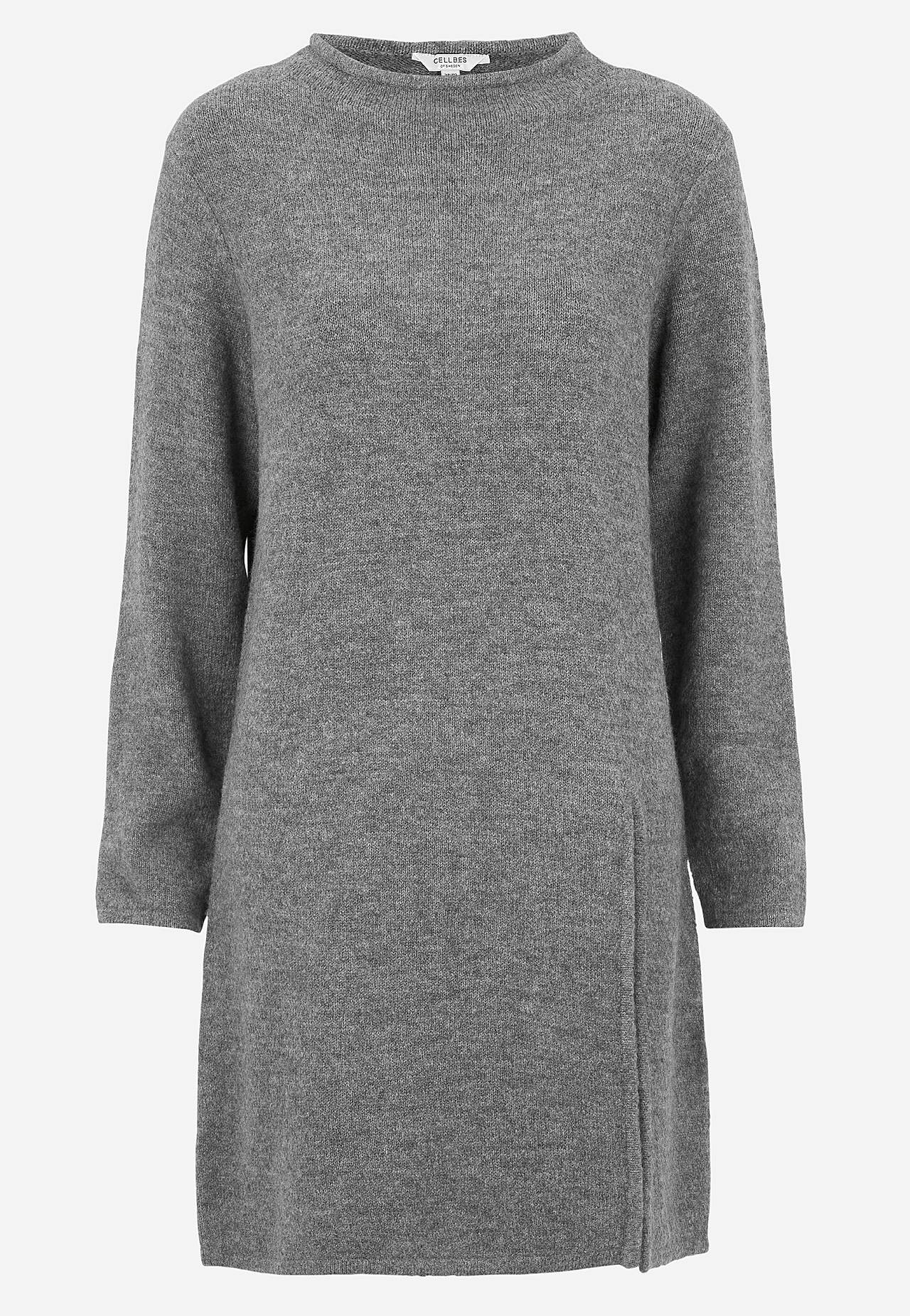 Knitted tunic with vent