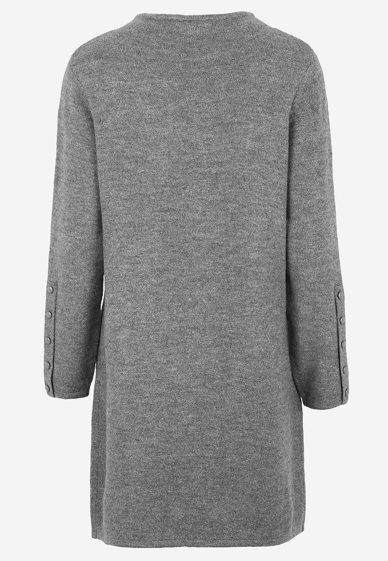 Knitted tunic with vent