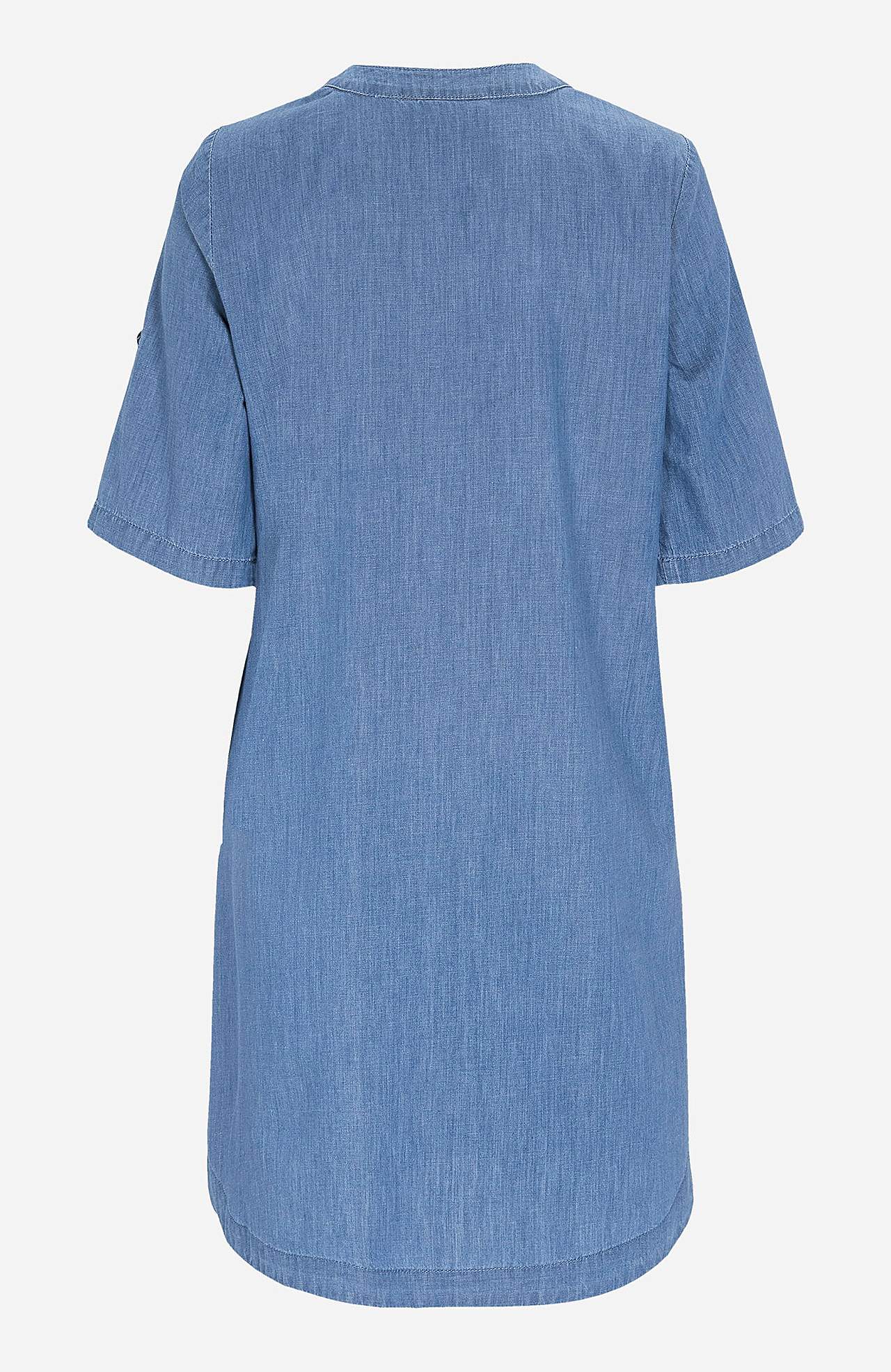 Denim dress in soft washed denim