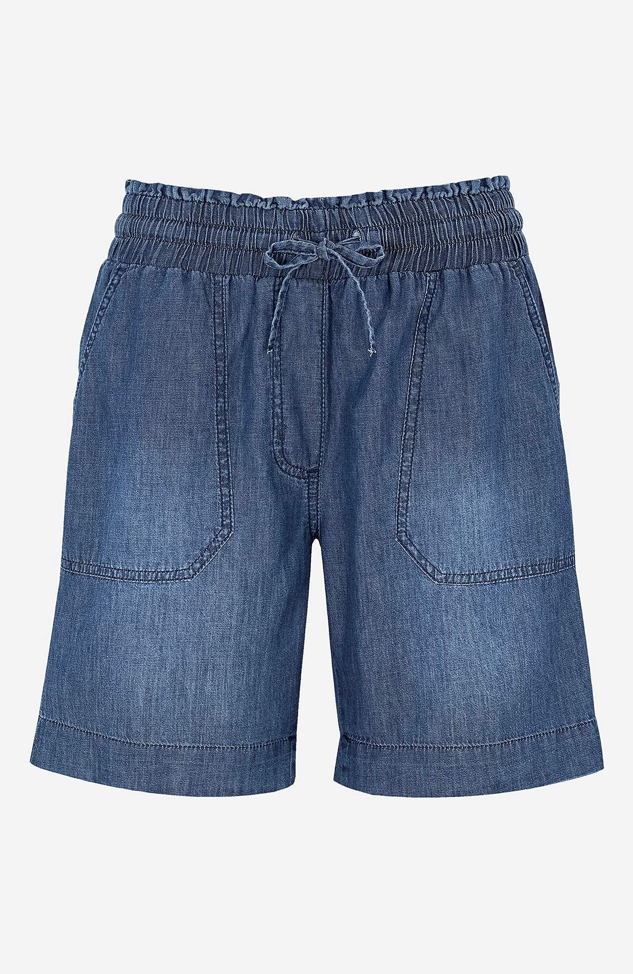 Shorts in washed denim Jade