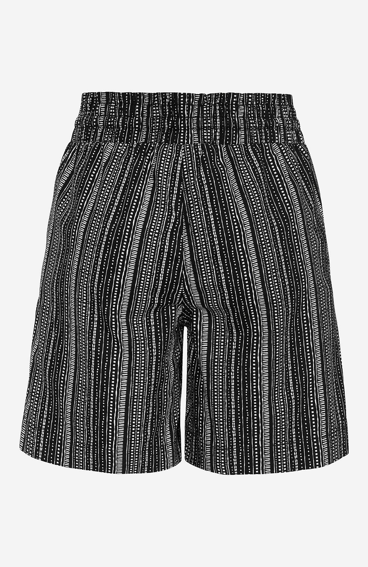 Shorts in washed cotton Jade