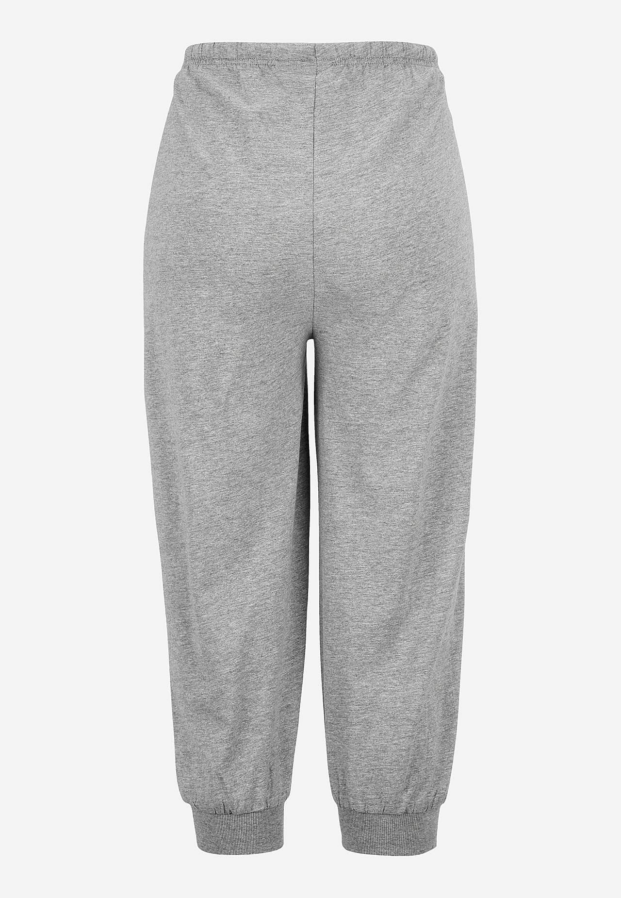 Capri trousers in jersey with cuff