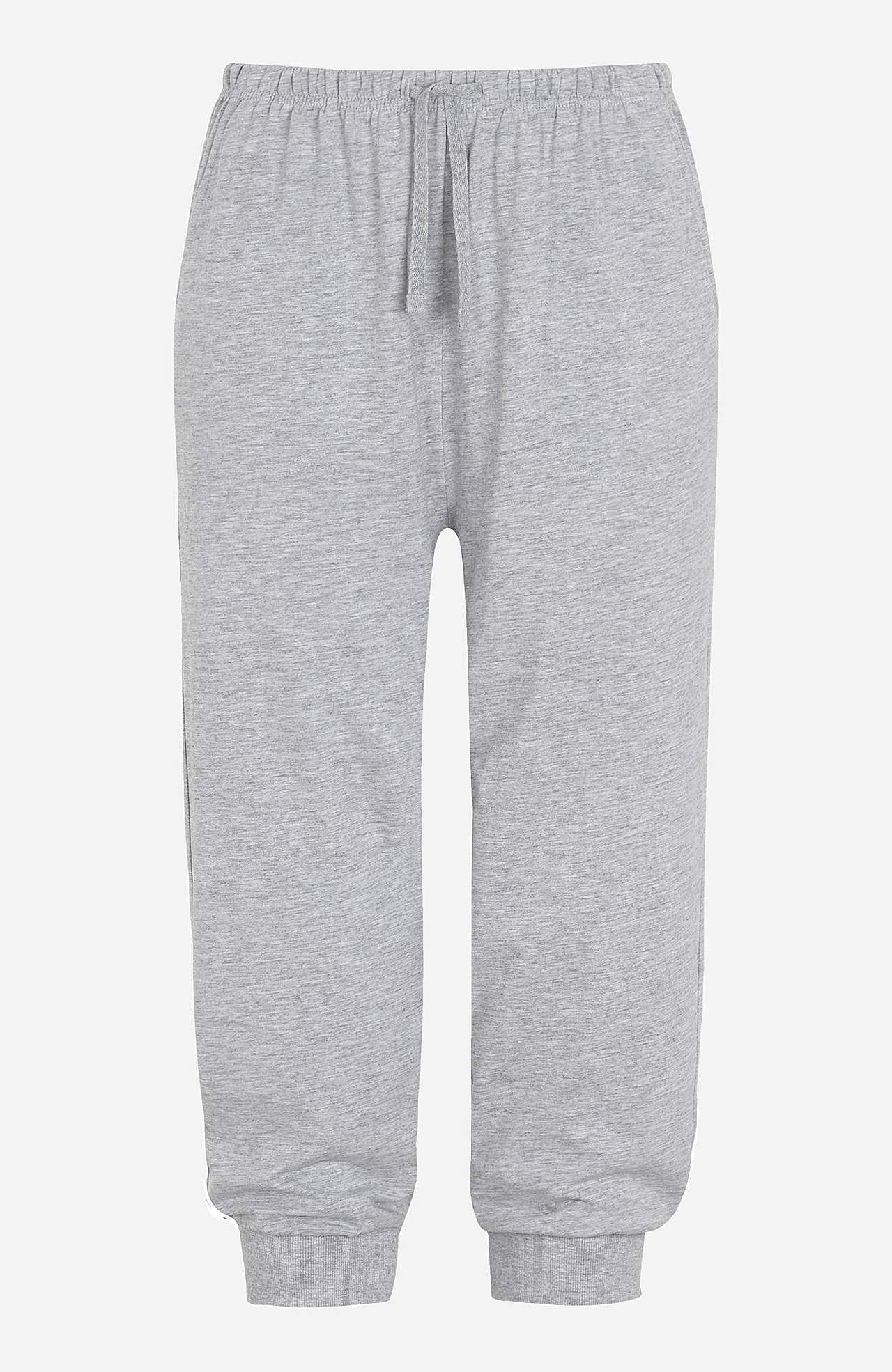 Capri trousers in jersey with cuff