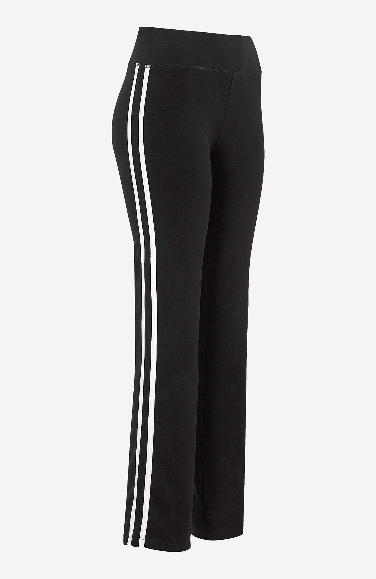 Workout trousers with decorative side stripes