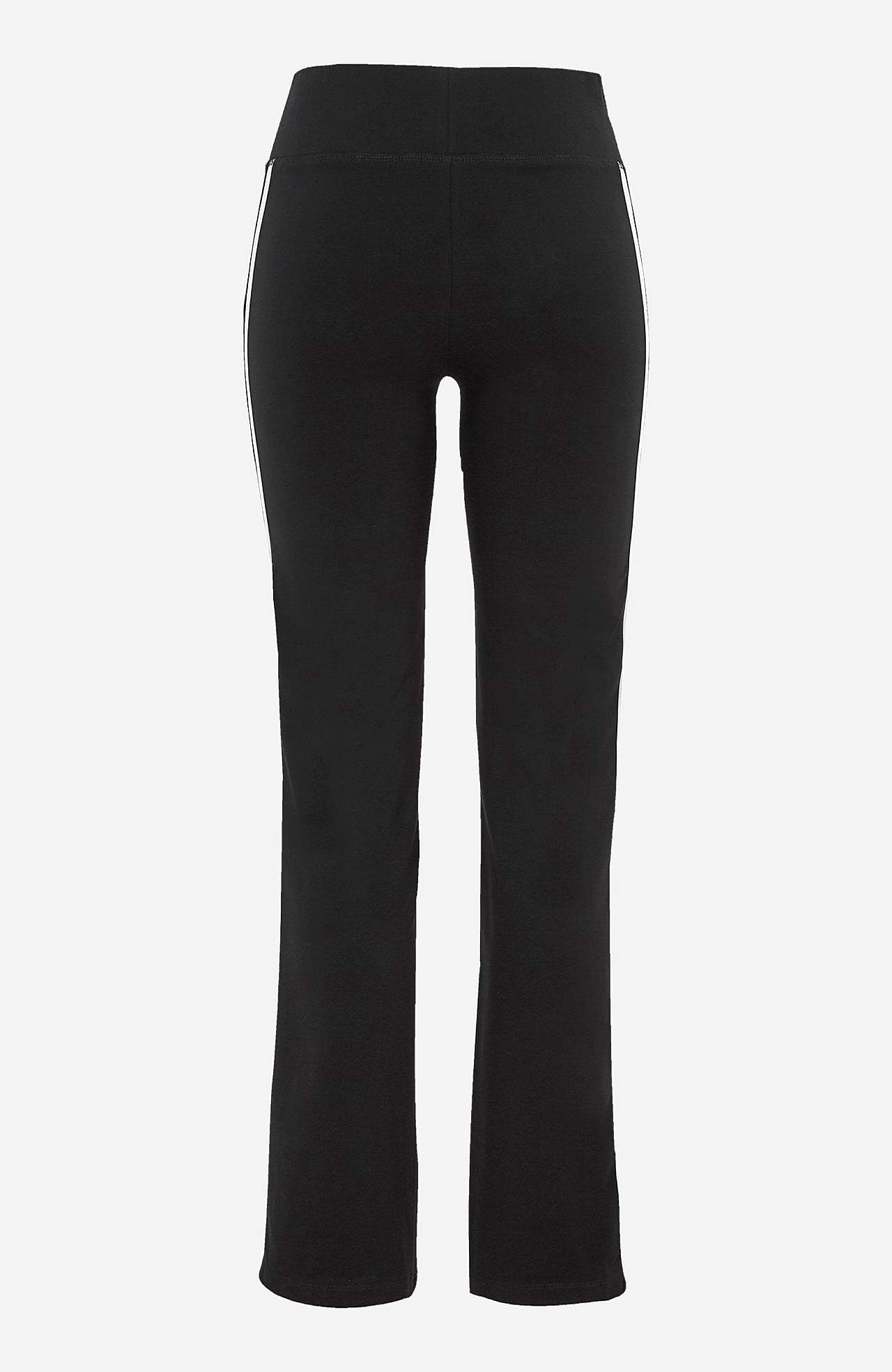 Workout trousers with decorative side stripes