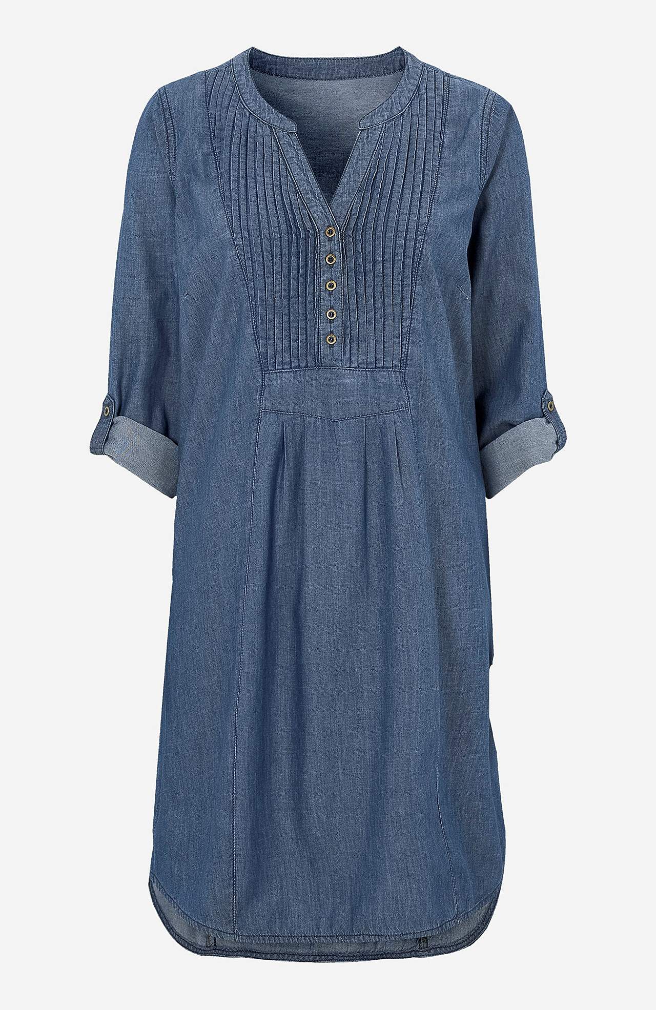 Spacious denim dress