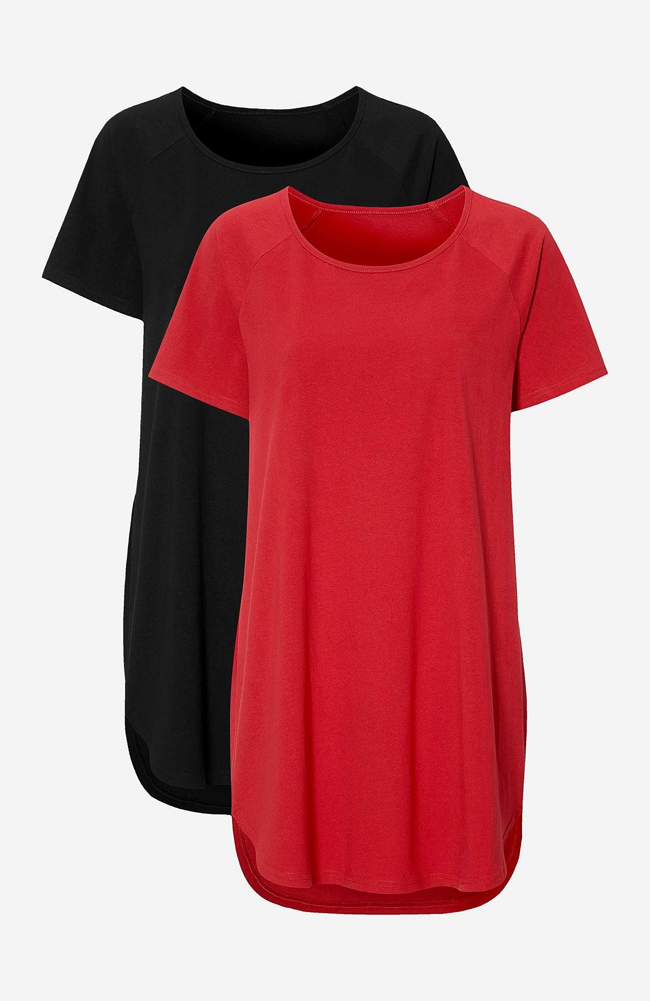 Tunic in organic cotton 2-pack