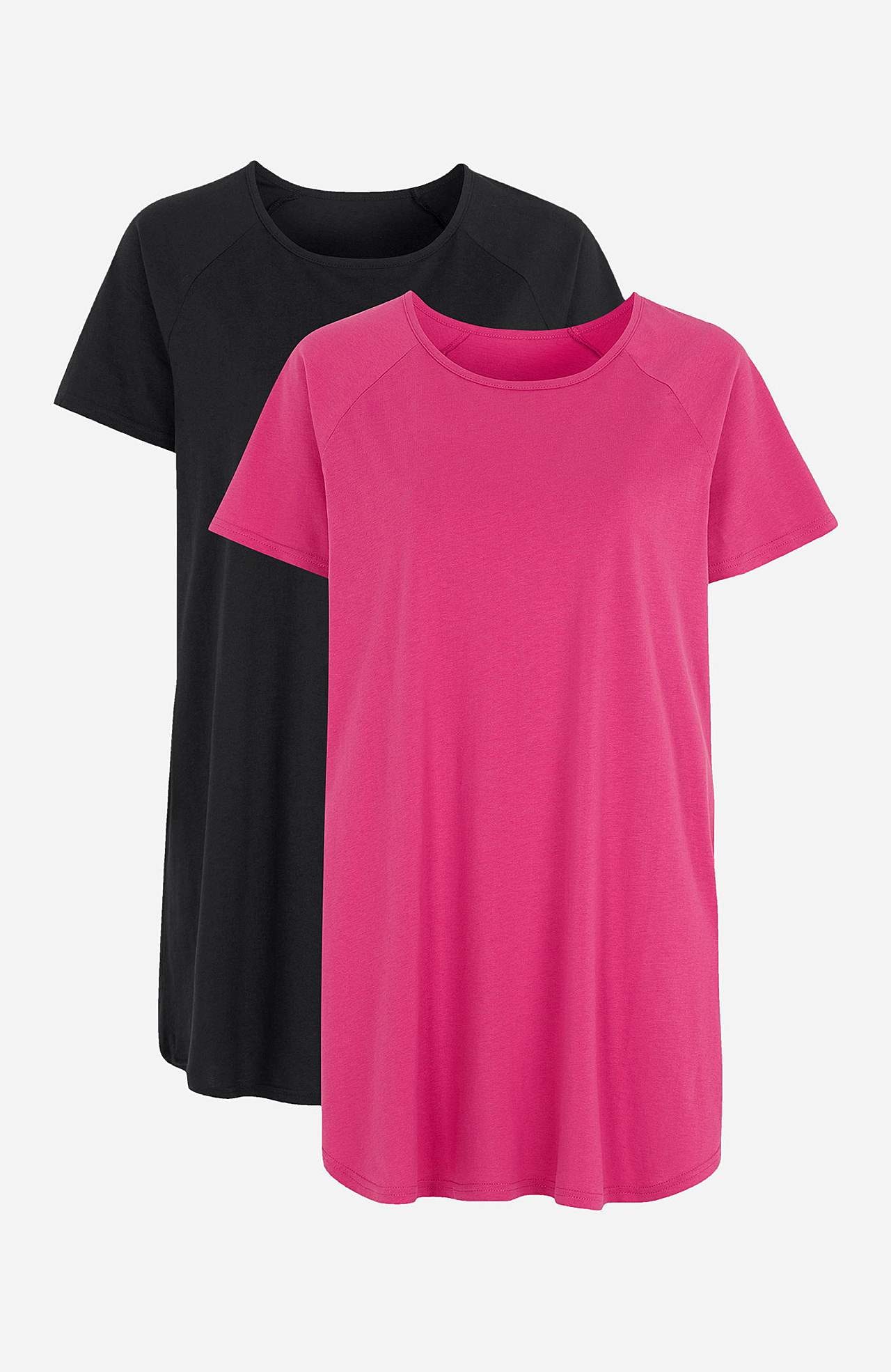 Tunic in organic cotton 2-pack
