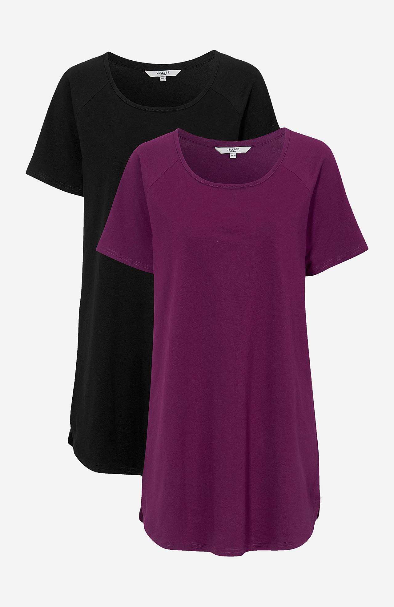 Tunic in organic cotton 2-pack