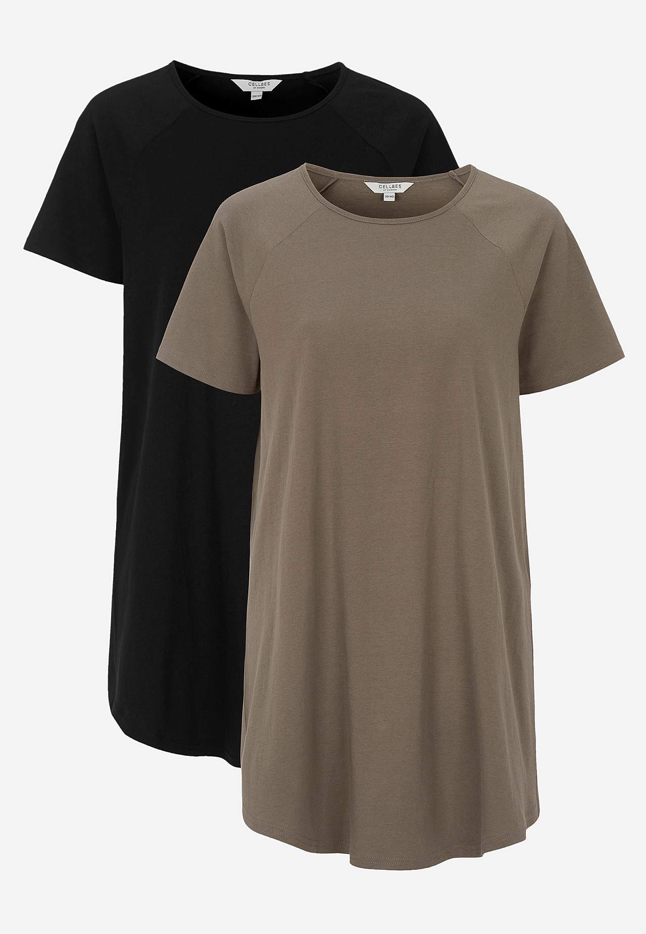 Tunic in organic cotton 2-pack
