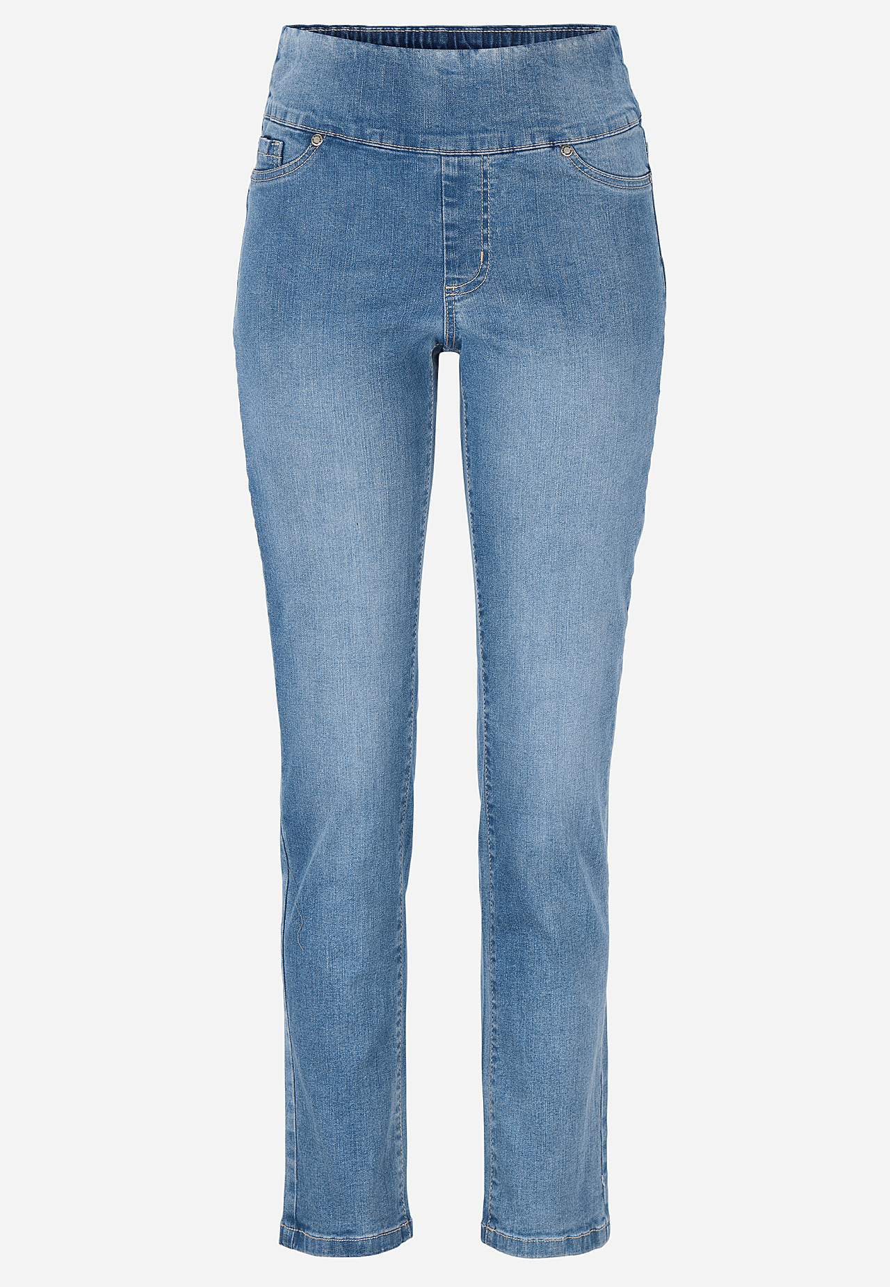 Stretchy jeggings with high elasticized waist Elin