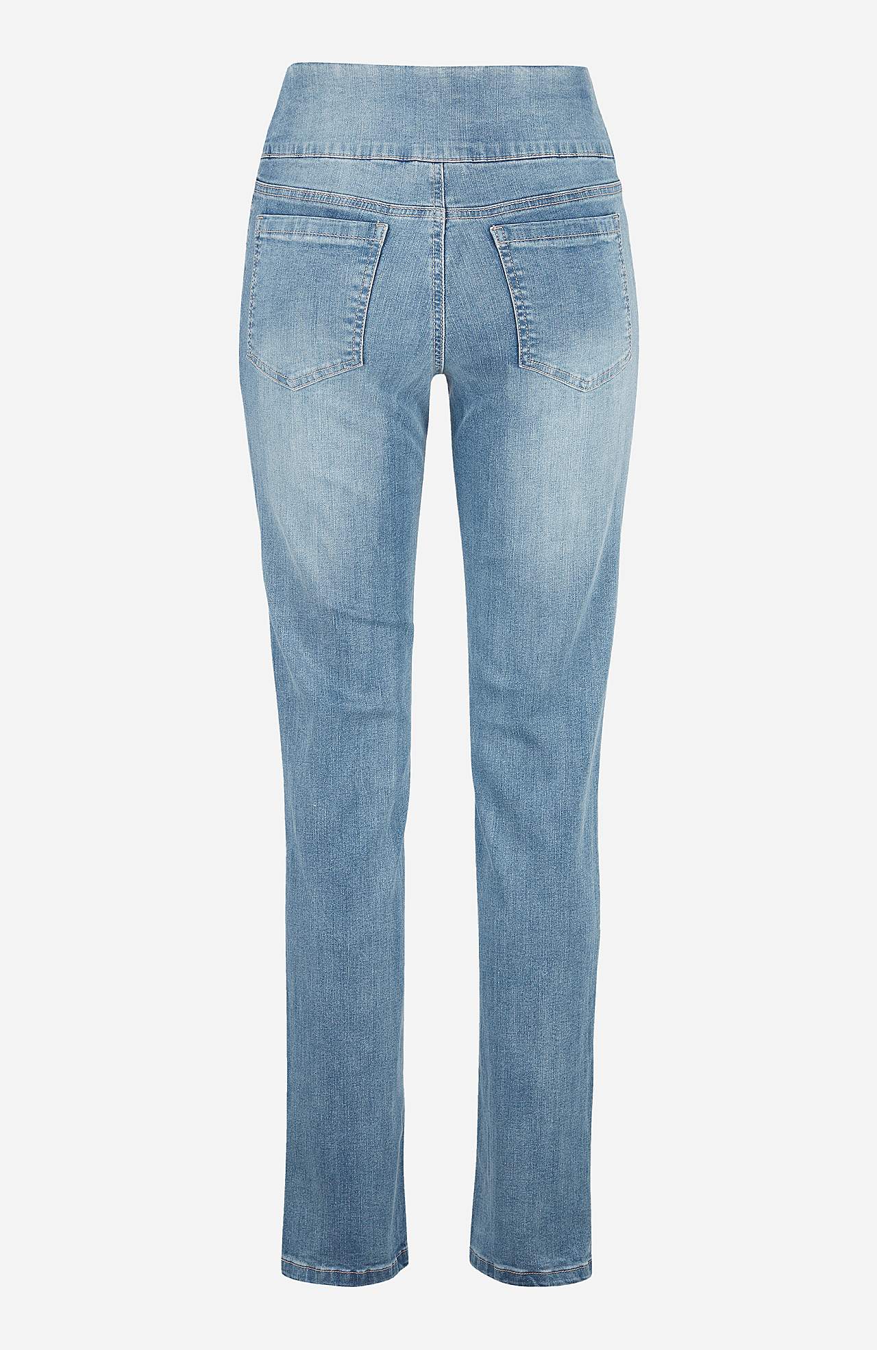 Stretchy jeggings with high elasticized waist