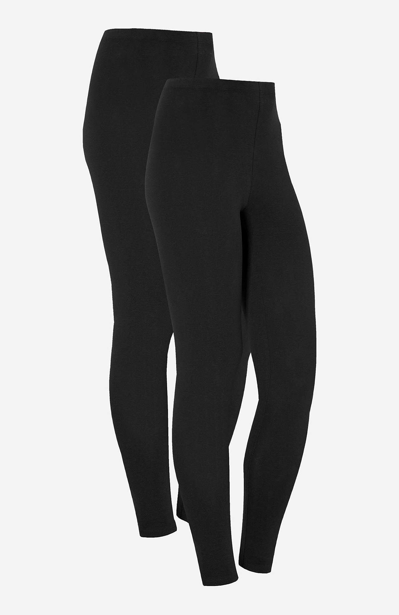 Leggings in cotton 2-pack