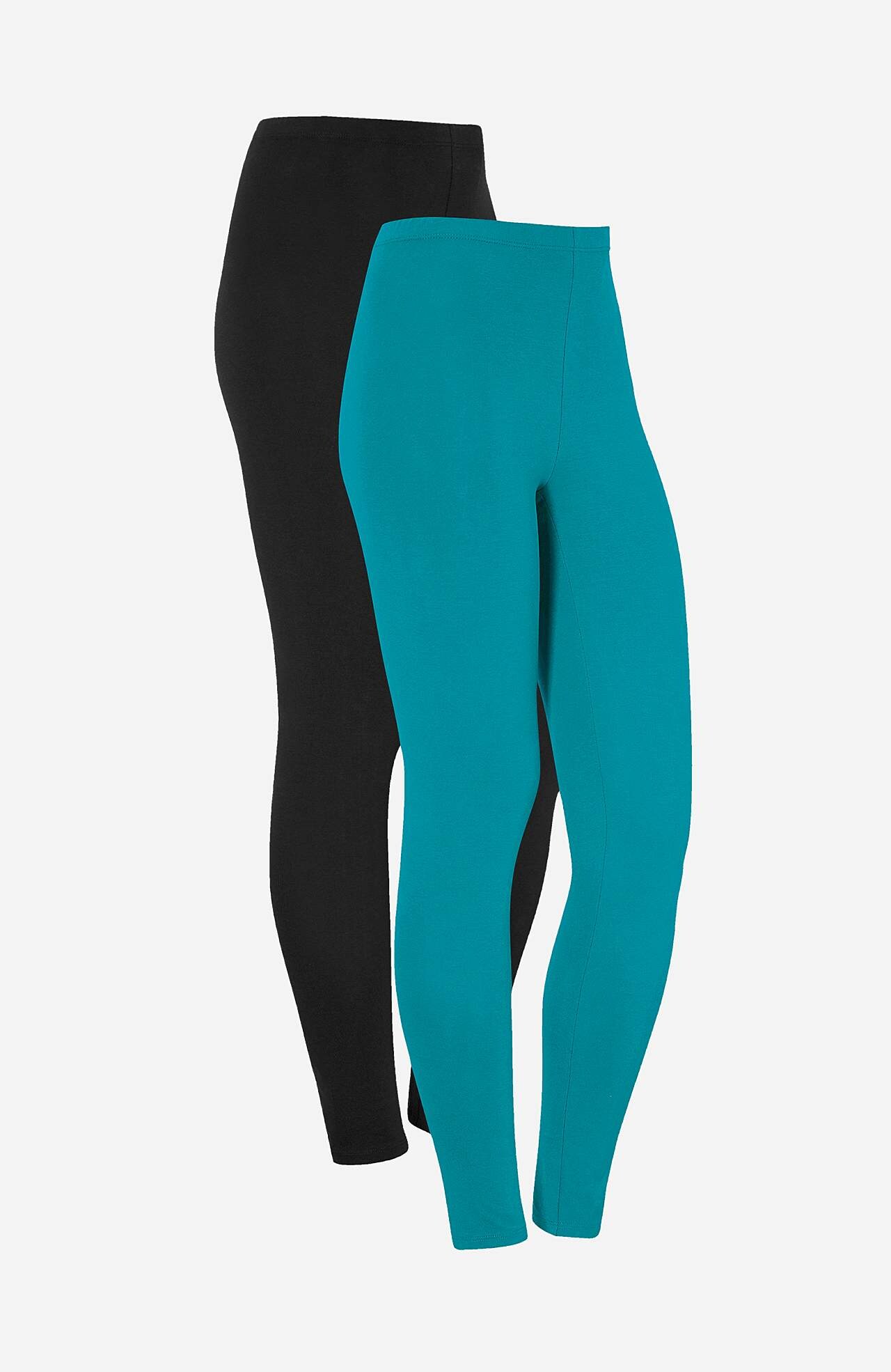 Leggings in cotton 2-pack