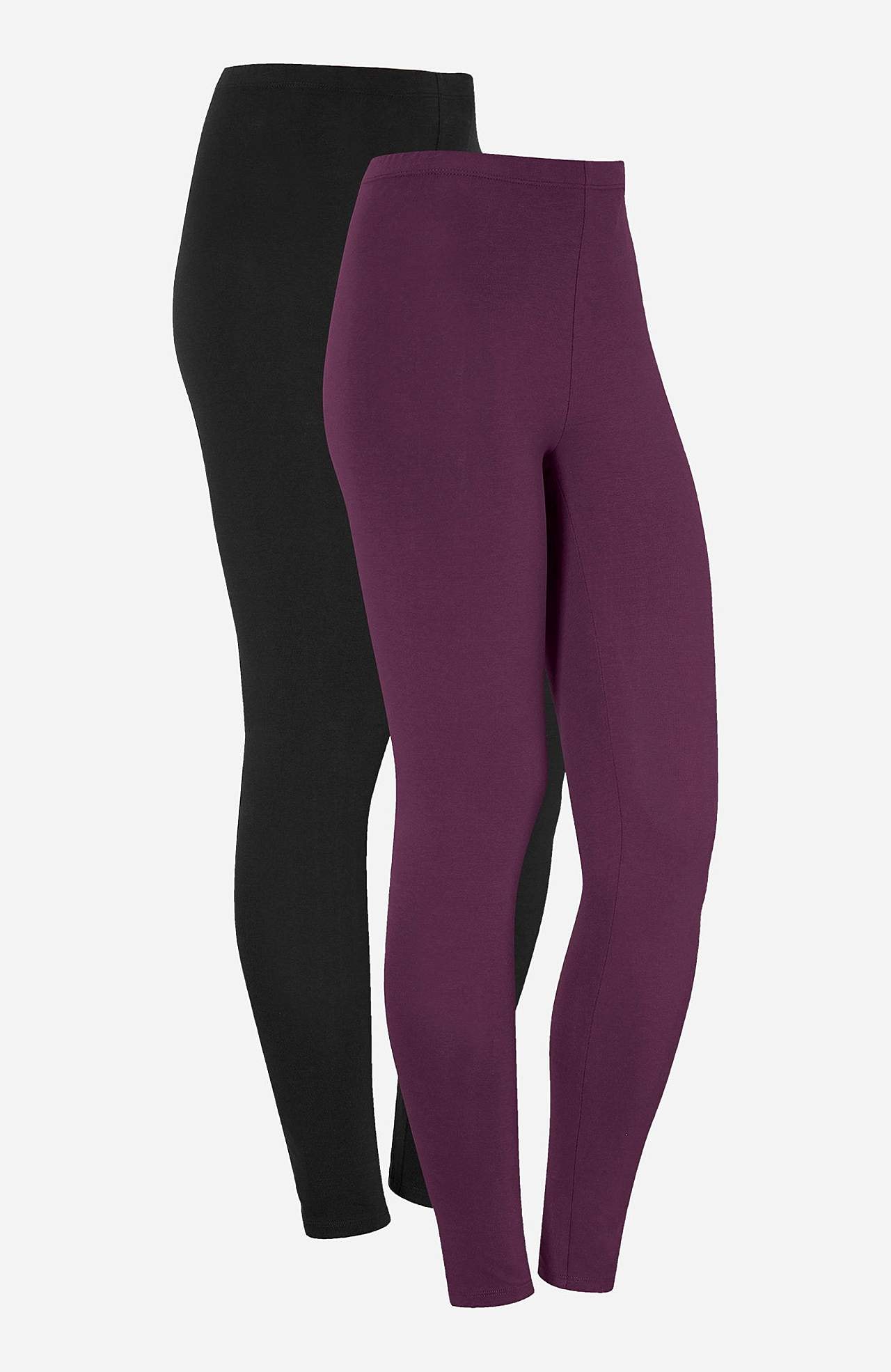 Leggings in cotton 2-pack