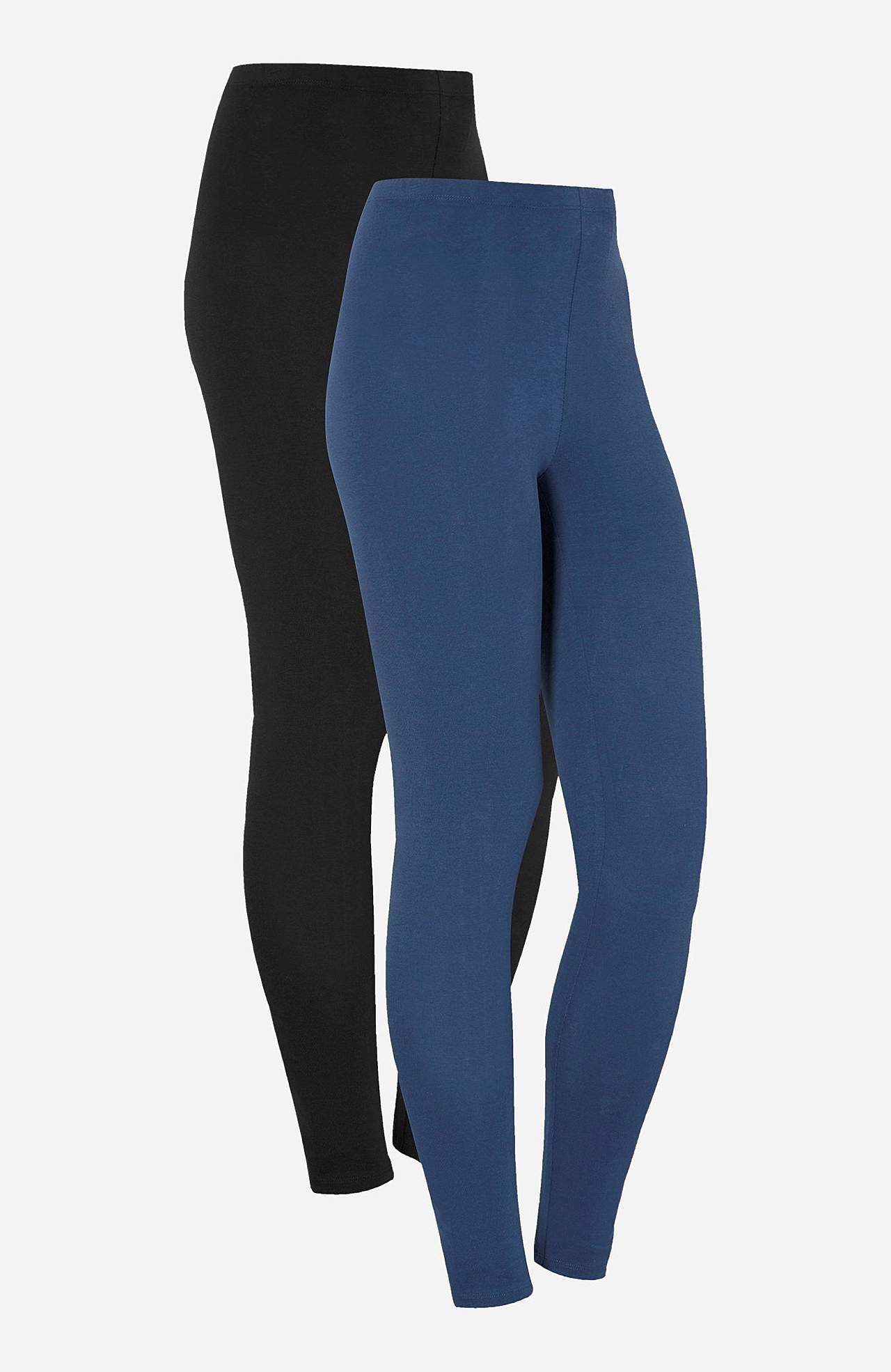 Leggings in cotton 2-pack