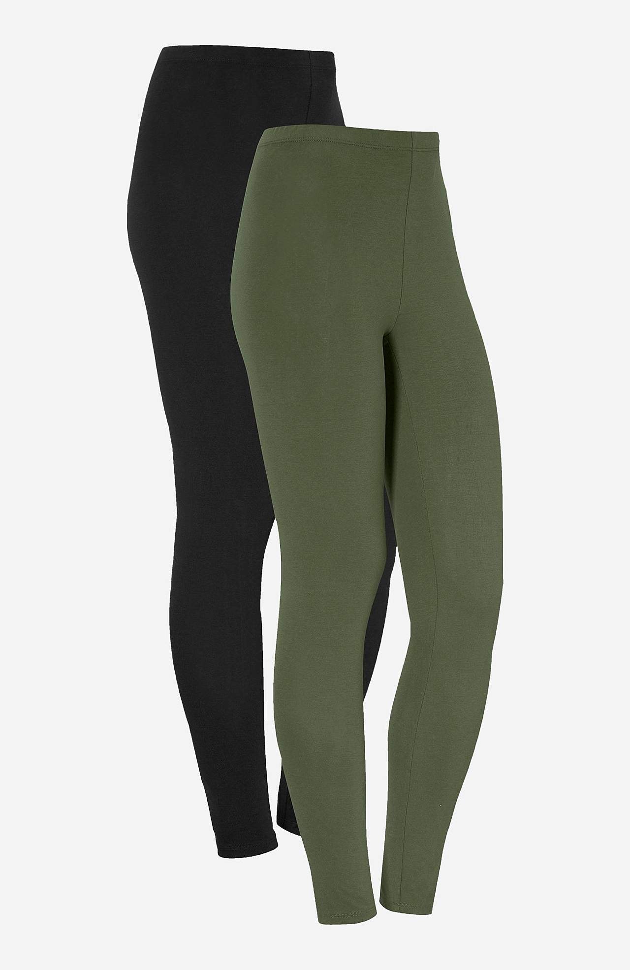 Leggings in cotton 2-pack