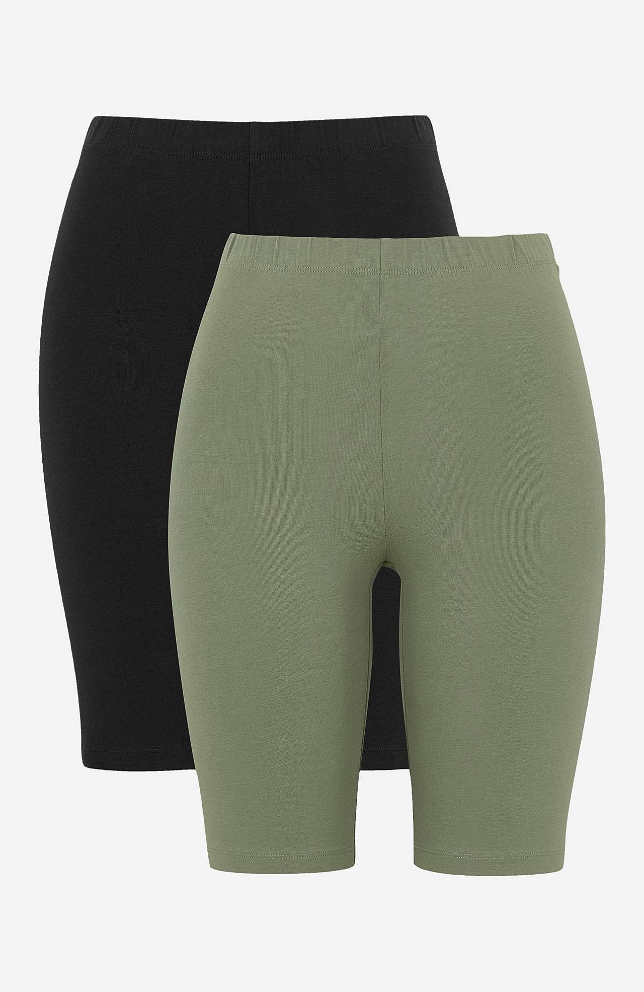 Komfortable cykelshorts i økologisk bomuld 2-pack
