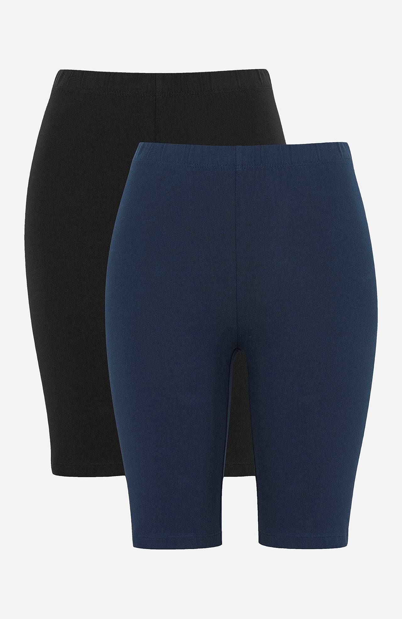 Komfortable cykelshorts i økologisk bomuld 2-pack