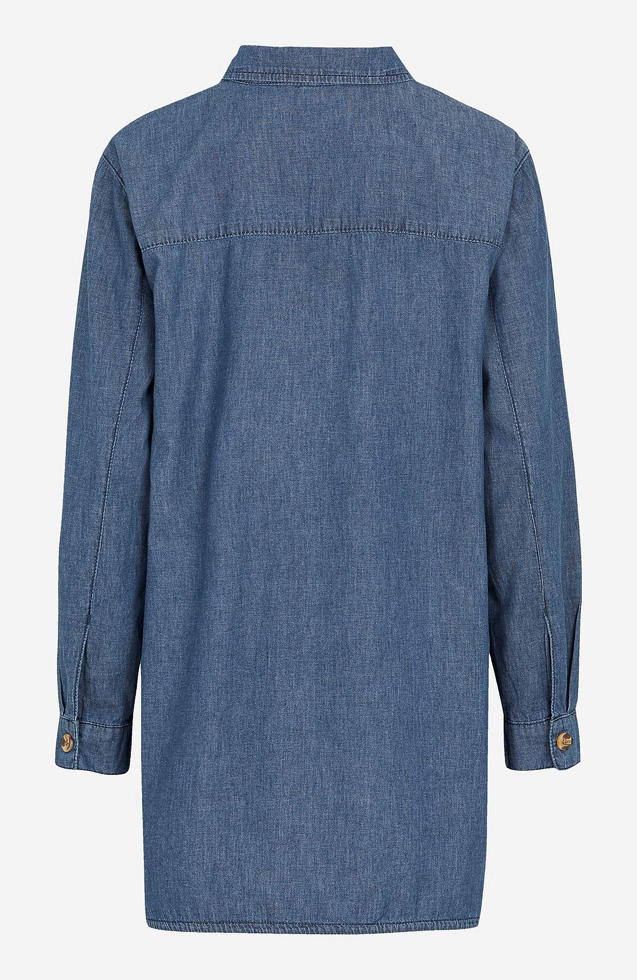 Long denim shirt