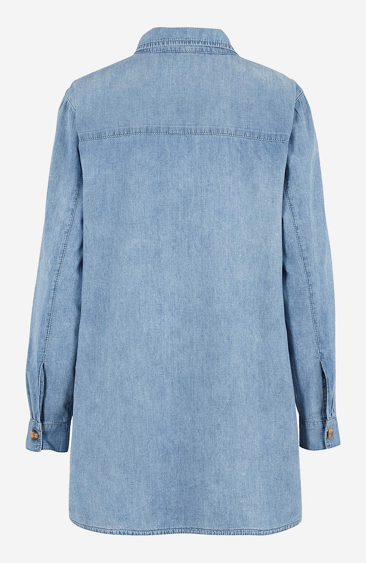 Long denim shirt