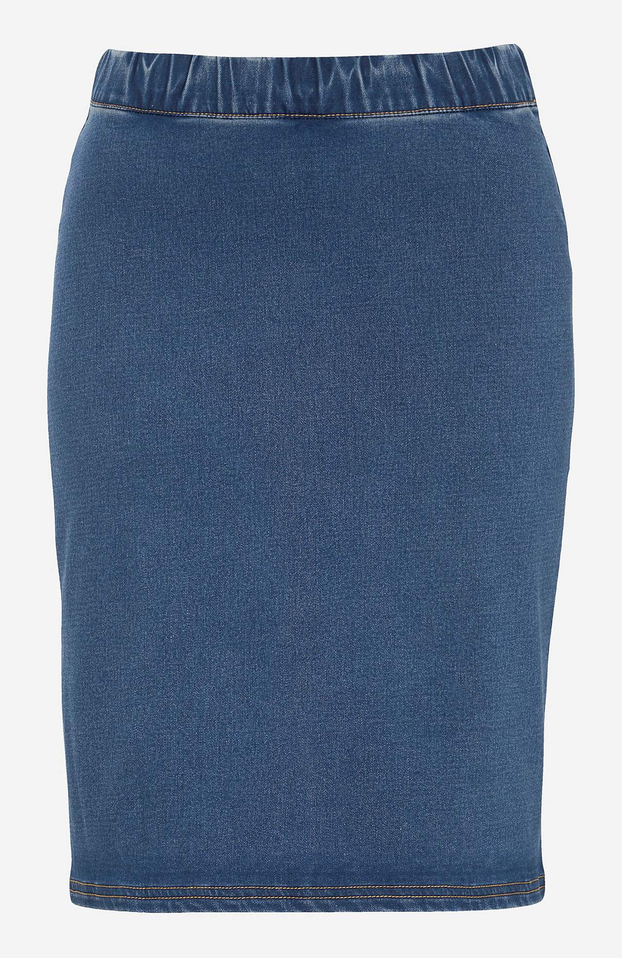 Denim skirt in soft jersey